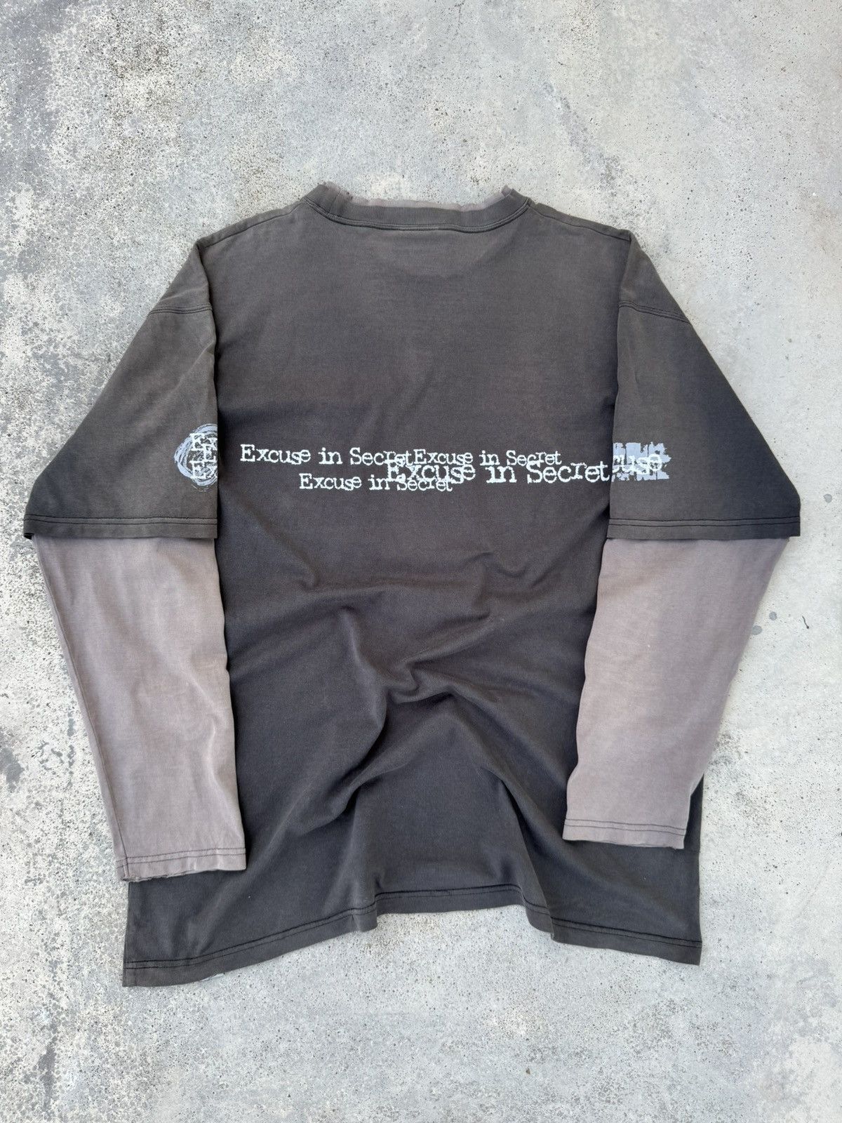JNCO Distressed 2000s Excuses Jnco Styled Double Layer Tees Size US XL / EU 56 / 4 - 3 Thumbnail