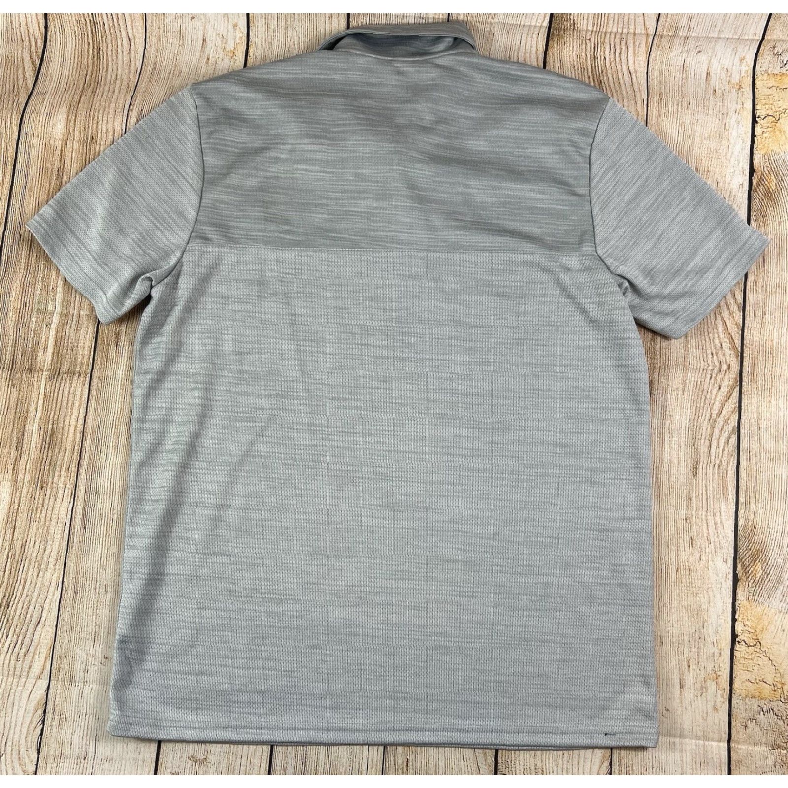 Hurley Hurley Polo Shirt Mens L Gray Performance Golf Activewear Striped Collared Breathable Moisture Wicking Lightweight Classic Modern Casual Polo Size US L / EU 52-54 / 3 - 2 Thumbnail