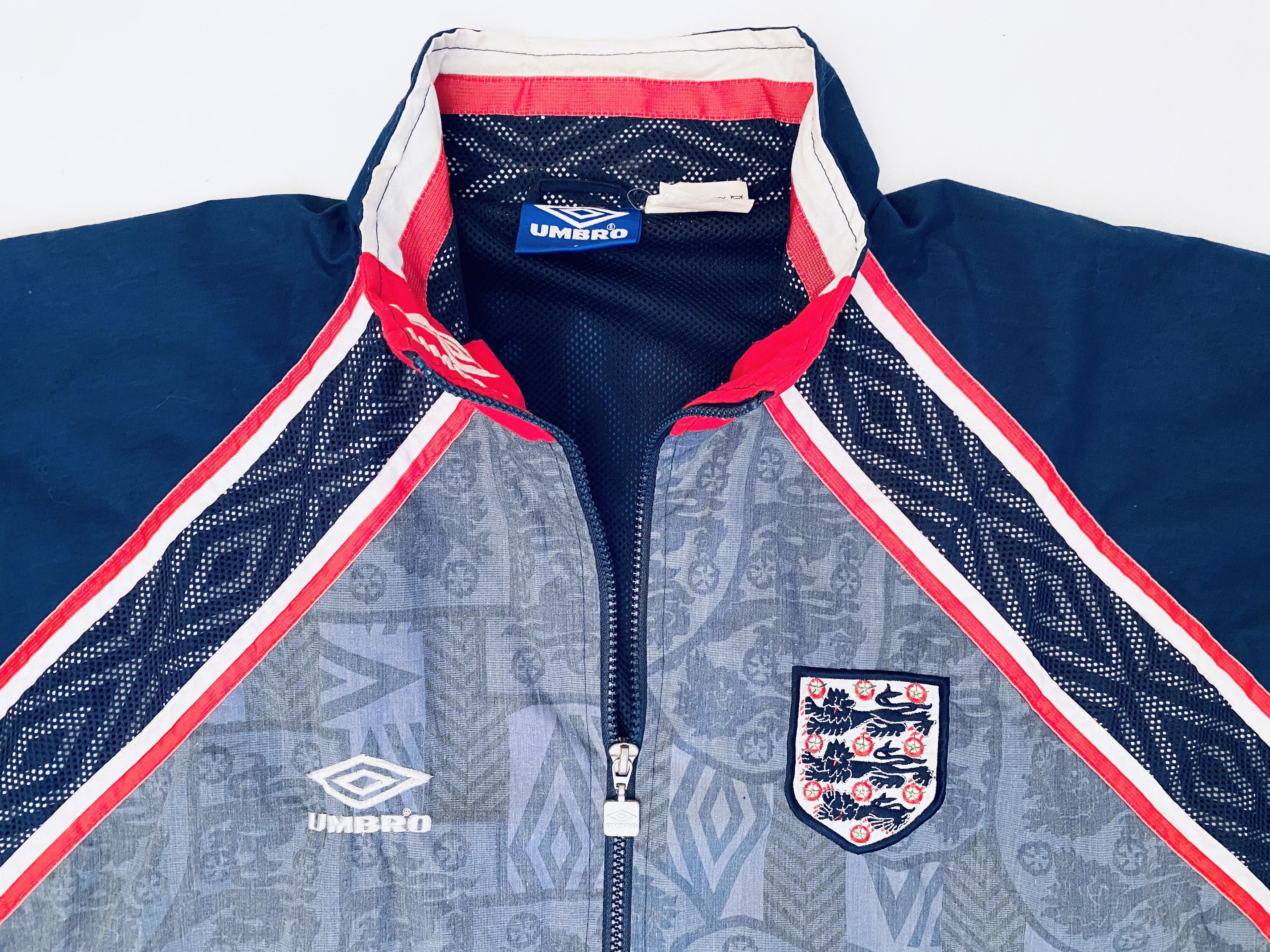 Umbro × Vintage England Training Jacket 1993 / 1995 Size US L / EU 52-54 / 3 - 6 Thumbnail