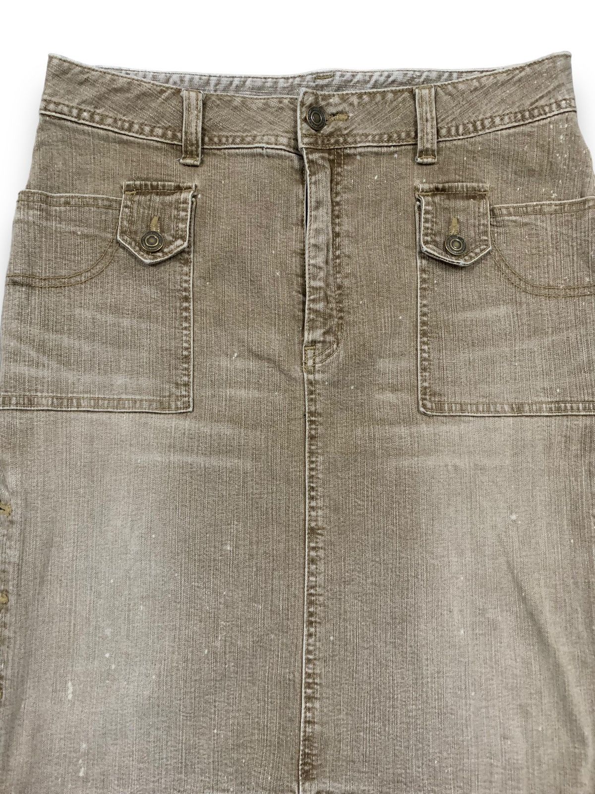 Japanese Brand Vintage Japanese Brand Washed Denim Mini Skirt Jeans Size 29" - 6 Thumbnail