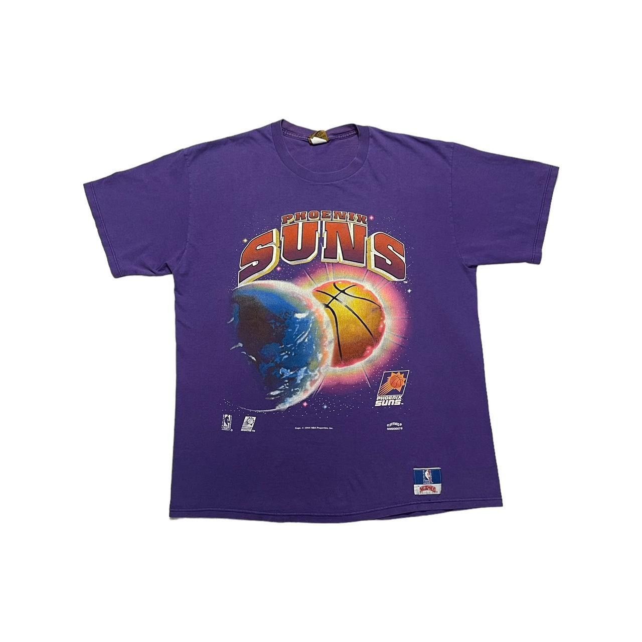 NBA × Nutmeg × Vintage Vintage Phoenix Suns Glowing Sun & Earth Nutmeg T-Shirt Size US XL / EU 56 / 4 - 1 Thumbnail