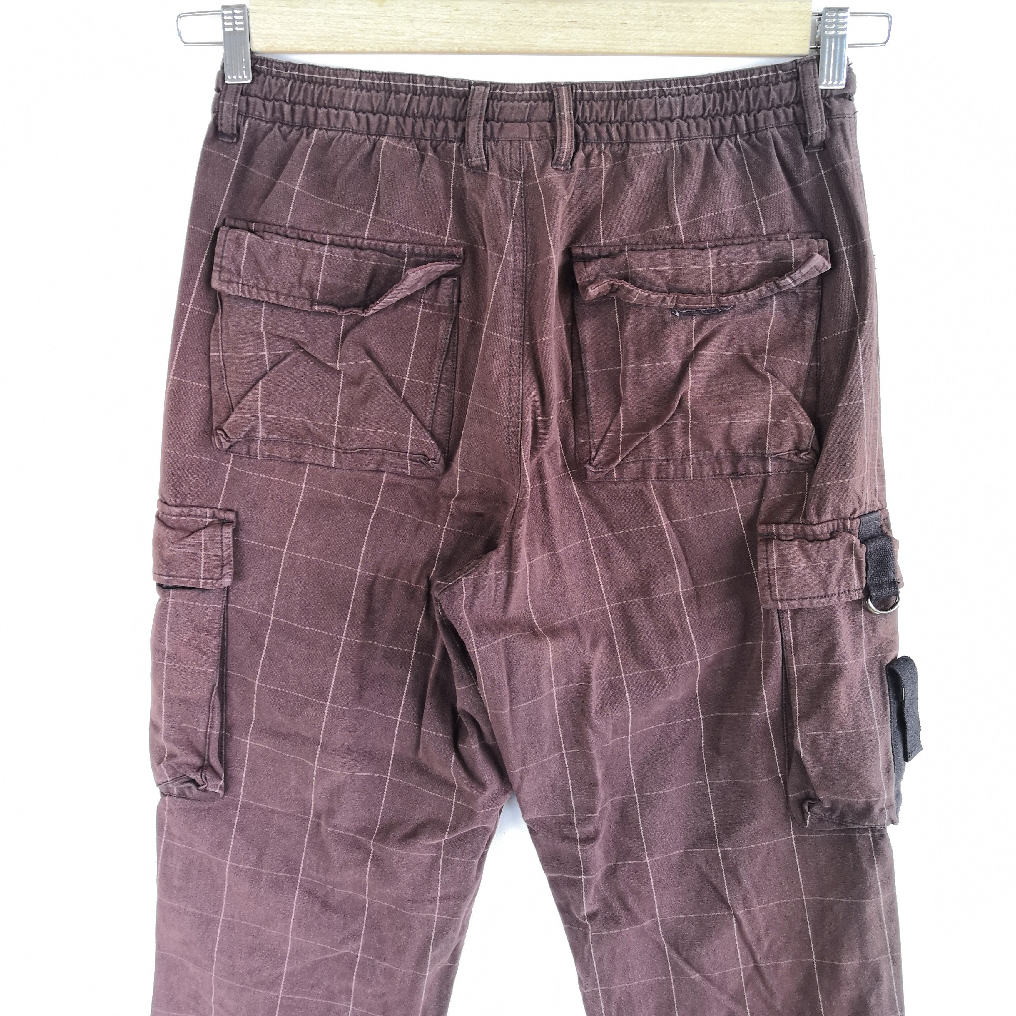 Japanese Brand Japanese Cargo Pants Checkered Multi Pocket Trousers Size US 30 / EU 46 - 4 Thumbnail