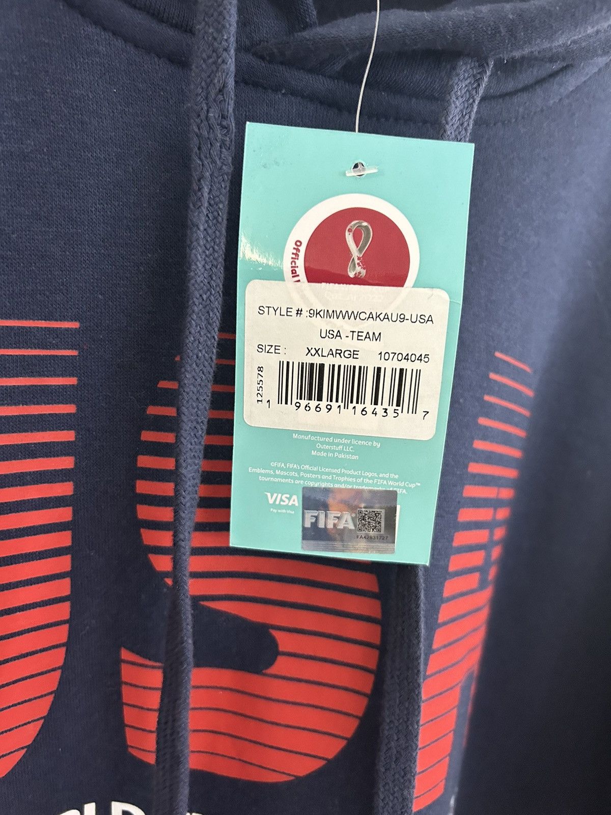 Other 2022 FIFA World Cup USA Fan Hoodie Size US XXL / EU 58 / 5 - 6 Thumbnail