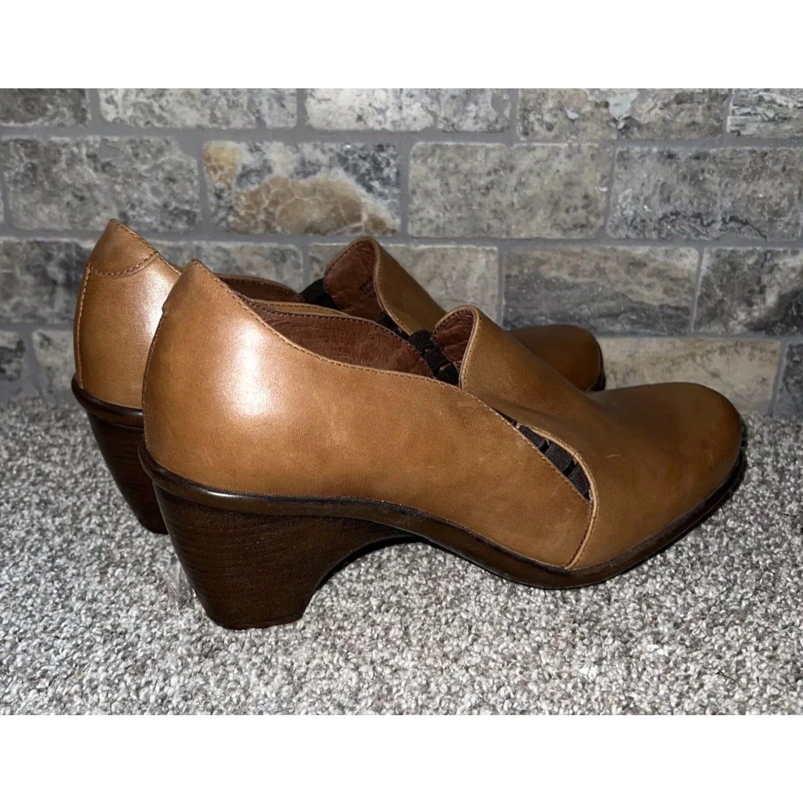 Dansko Dansko Leather Slip On Heels Womens Size 39 Brown Slip On 8.5 Women Shoes Brown Leather Dansko Heel Womens 39 Size US 8.5 / IT 38.5 - 2 Thumbnail
