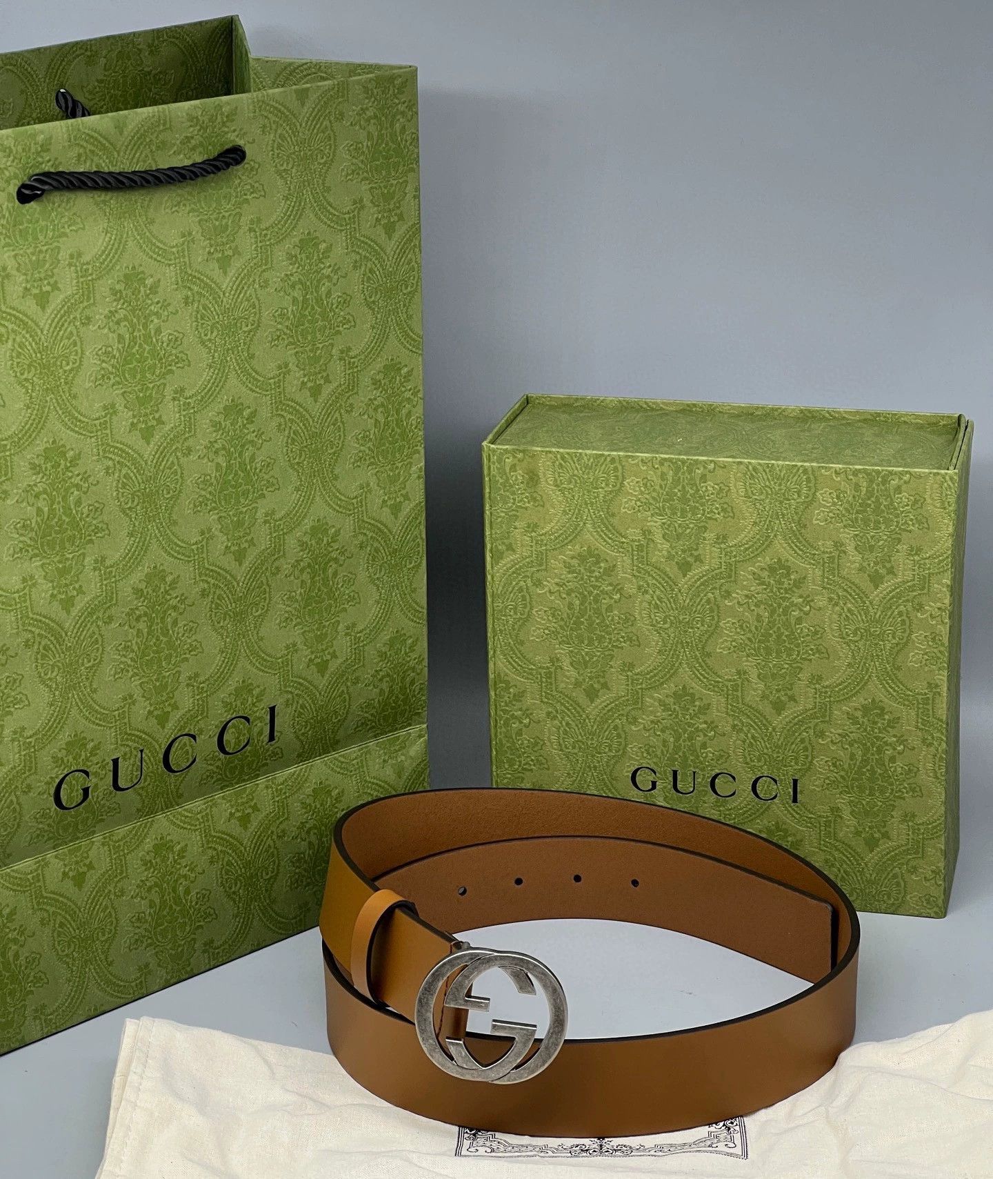 Gucci gucci brown double g buckle belt Size ONE SIZE - 1 Thumbnail