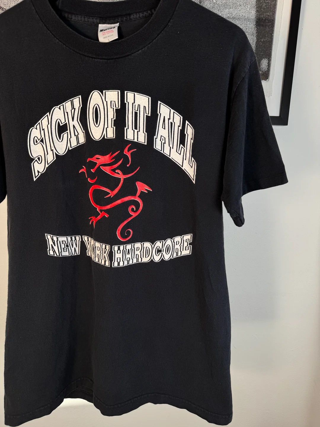 Vintage 🚭VINTAGE 🚭 SICK OF IT ALL "NEW YORK HARDCORE" DRAGON SHIRT Size US L / EU 52-54 / 3 - 6 Thumbnail