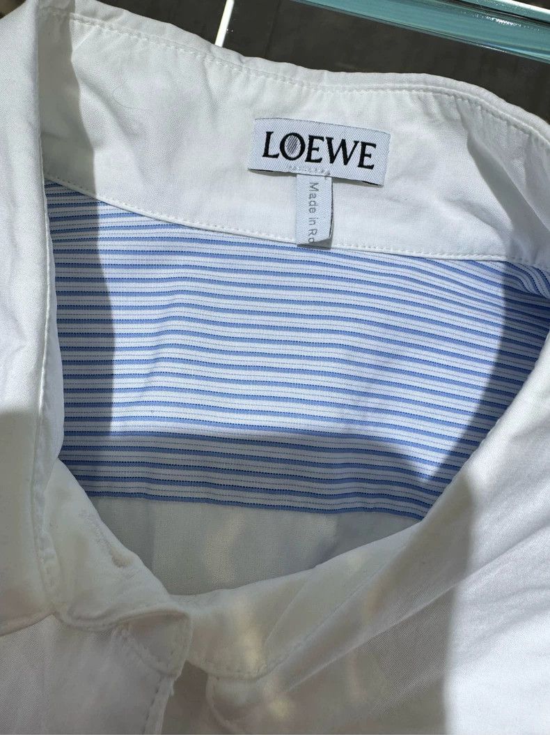 Loewe LOEWE Blue and White Striped Shirt, Size 38 Size XS / US 0-2 / IT 36-38 - 7 Thumbnail
