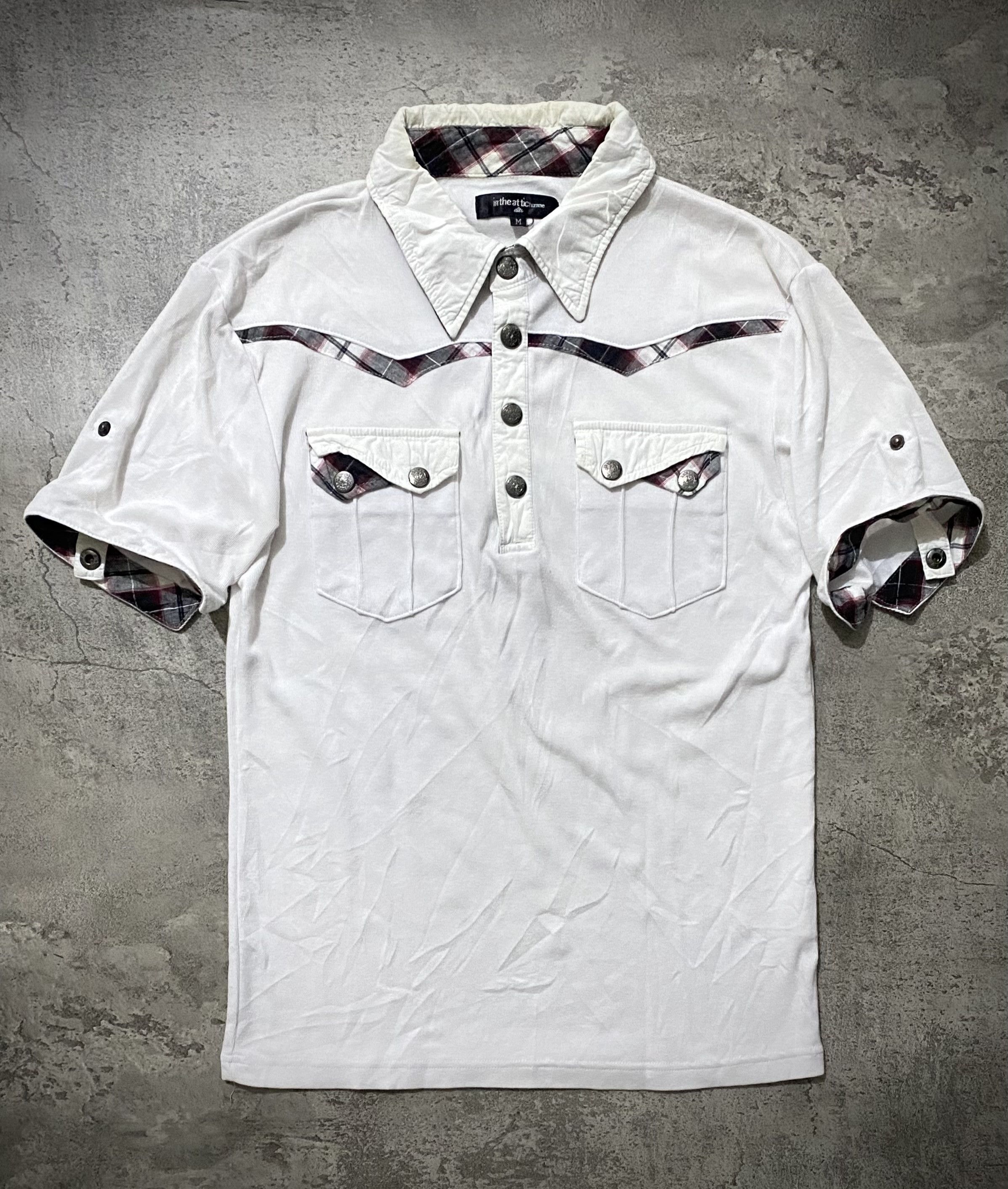 In The Attic INTHEATTIC HOMME DOUBLE LAYER BONDAGE POLO SHIRT Size US M / EU 48-50 / 2 - 1 Thumbnail