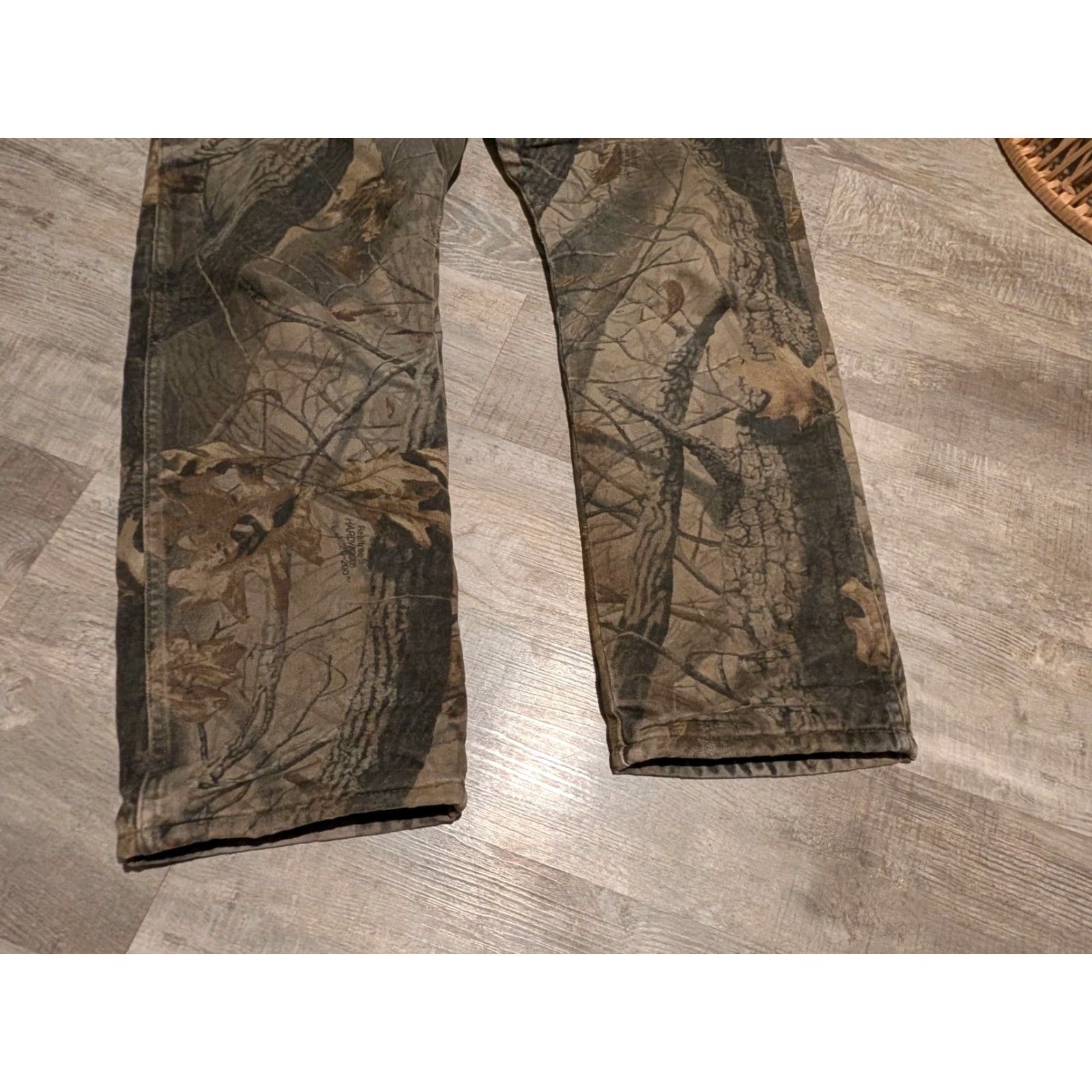 Wrangler VINTAGE Wrangler Rugged Wear Lined Camo Jeans Mens 36x31 RealTree Hardwoods Pants 5-Pocket Denim Wool? (remove inaccurate). Size US 36 / EU 52 - 3 Thumbnail