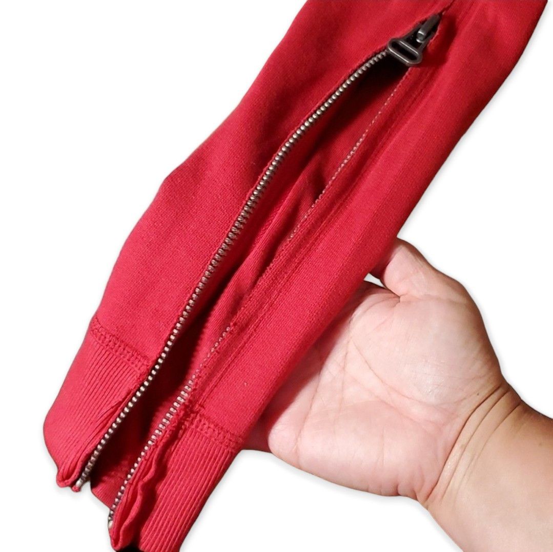 Other Needle & Thread S/M Sweatshirt Glisten Zip Crew Red Cotton Size S / US 4 / IT 40 - 5 Thumbnail
