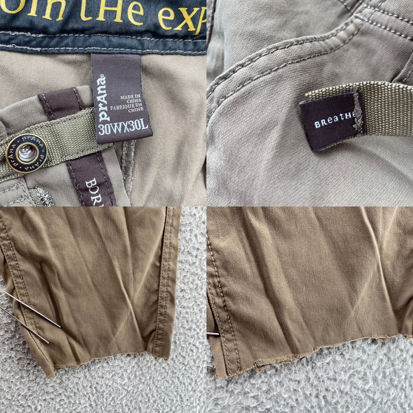 Prana prAna Zion Cropped Pants Men's 30X25 Brown Cargo Performance Hiking Gorpcore - Pants - Men - 30 - Brown - Cropped - Cargo - Nylon - Spandex - 90s? Size US 30 / EU 46 - 8 Thumbnail