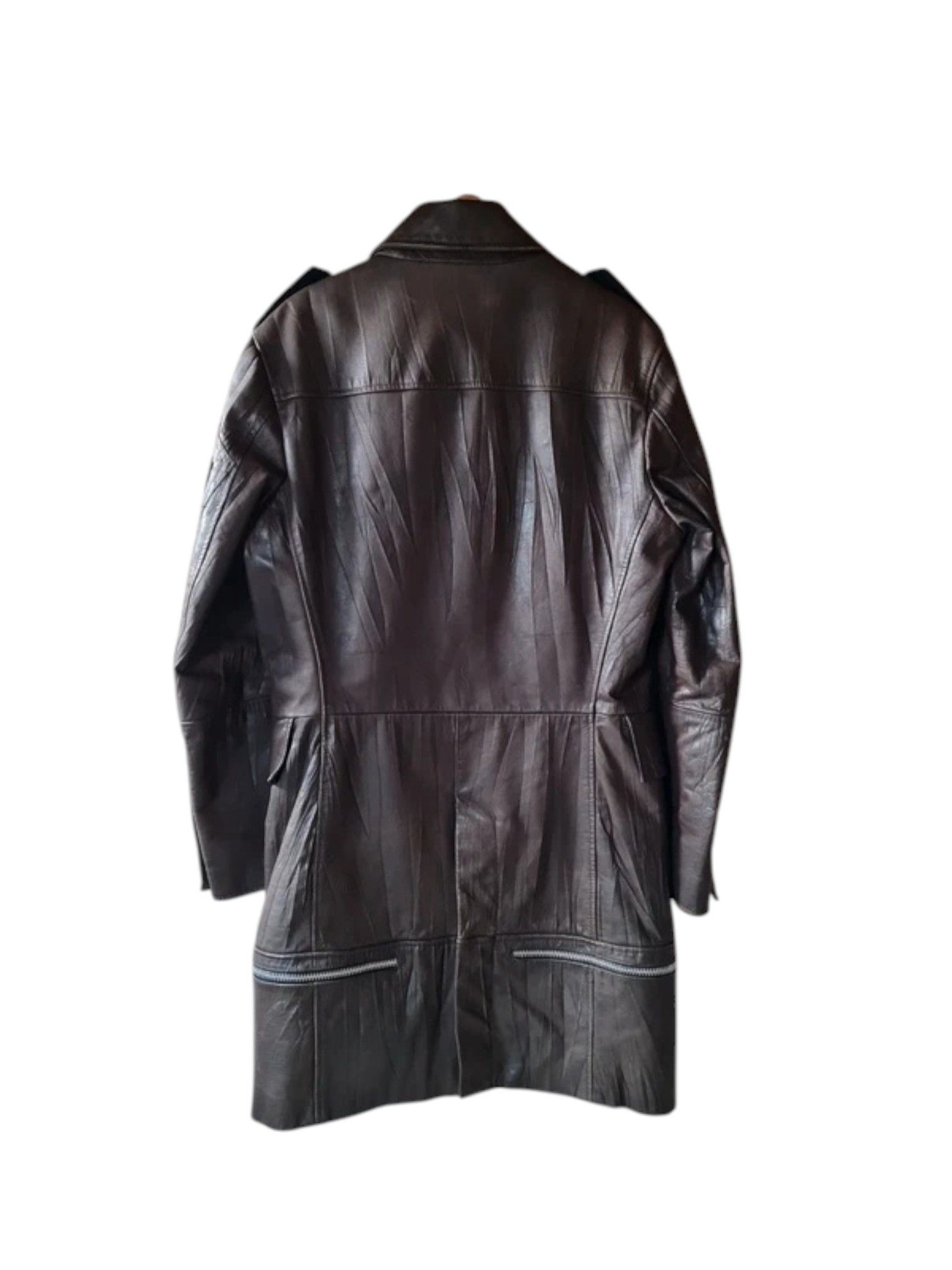 Dirk Bikkembergs Dirk Bikkembergs Buffalo Leather Winter Coat Size US S / EU 44-46 / 1 - 3 Thumbnail