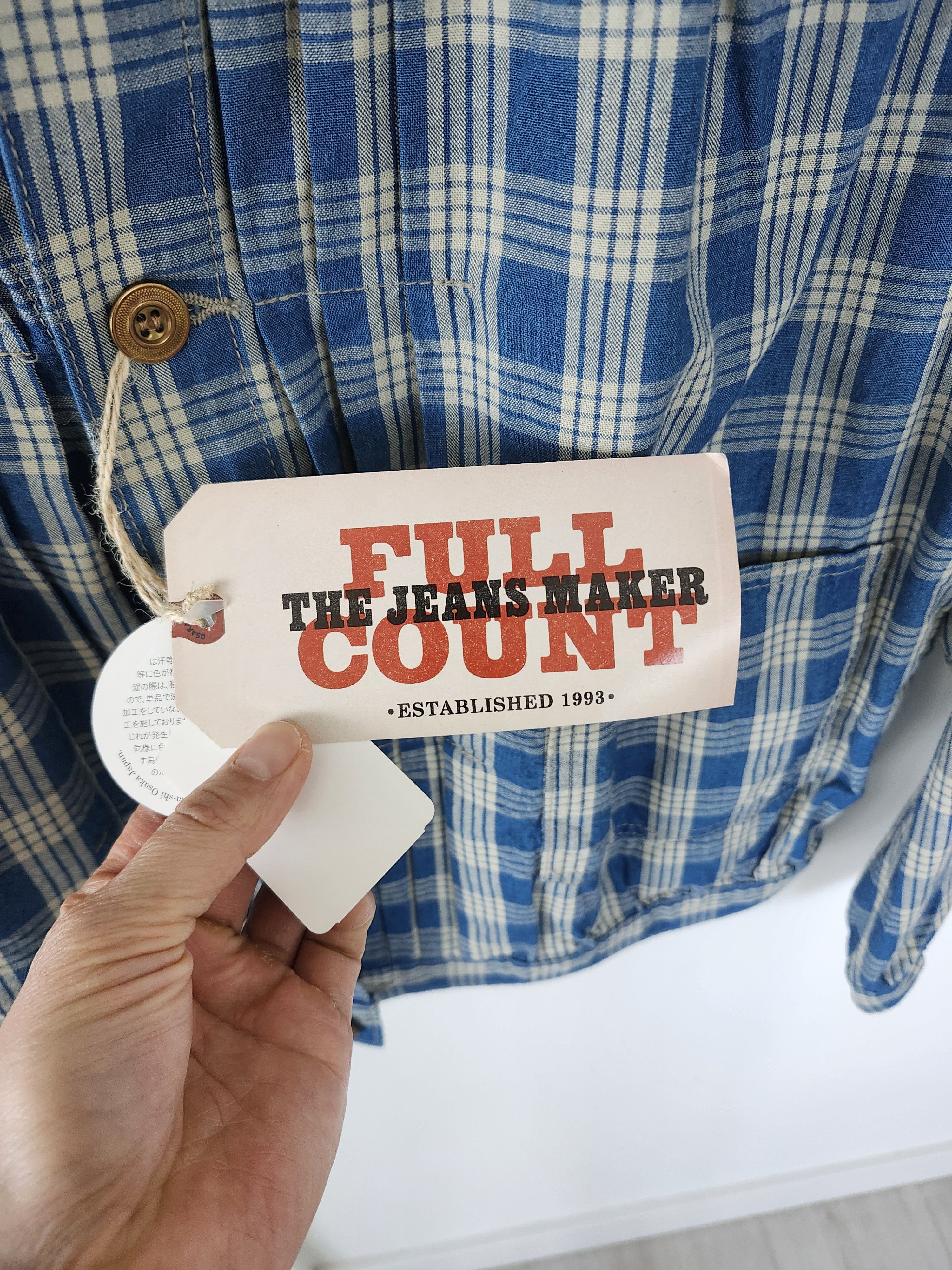 Full Count & Co. Full Count - Palaka Check Work Jacket Size US S / EU 44-46 / 1 - 3 Thumbnail
