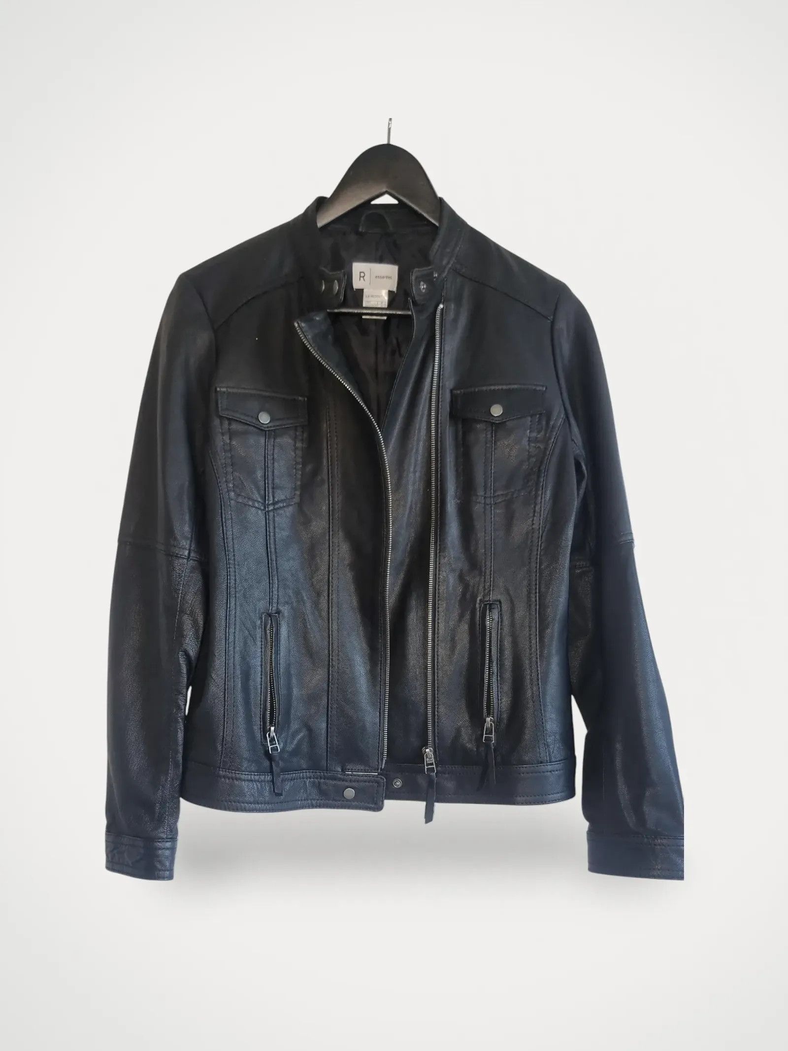 Other essentiel. LA REDOUTE Leather Jacket Size XS / US 0-2 / IT 36-38 - 1 Thumbnail