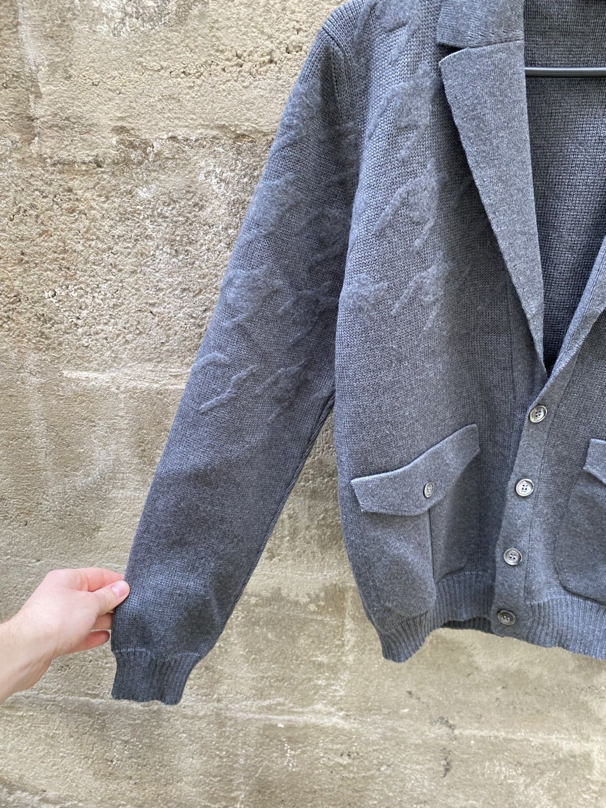 Fendi Fendi grey wool Cardigan with pocket details Strickjacken Size S / US 4 / IT 40 - 4 Thumbnail