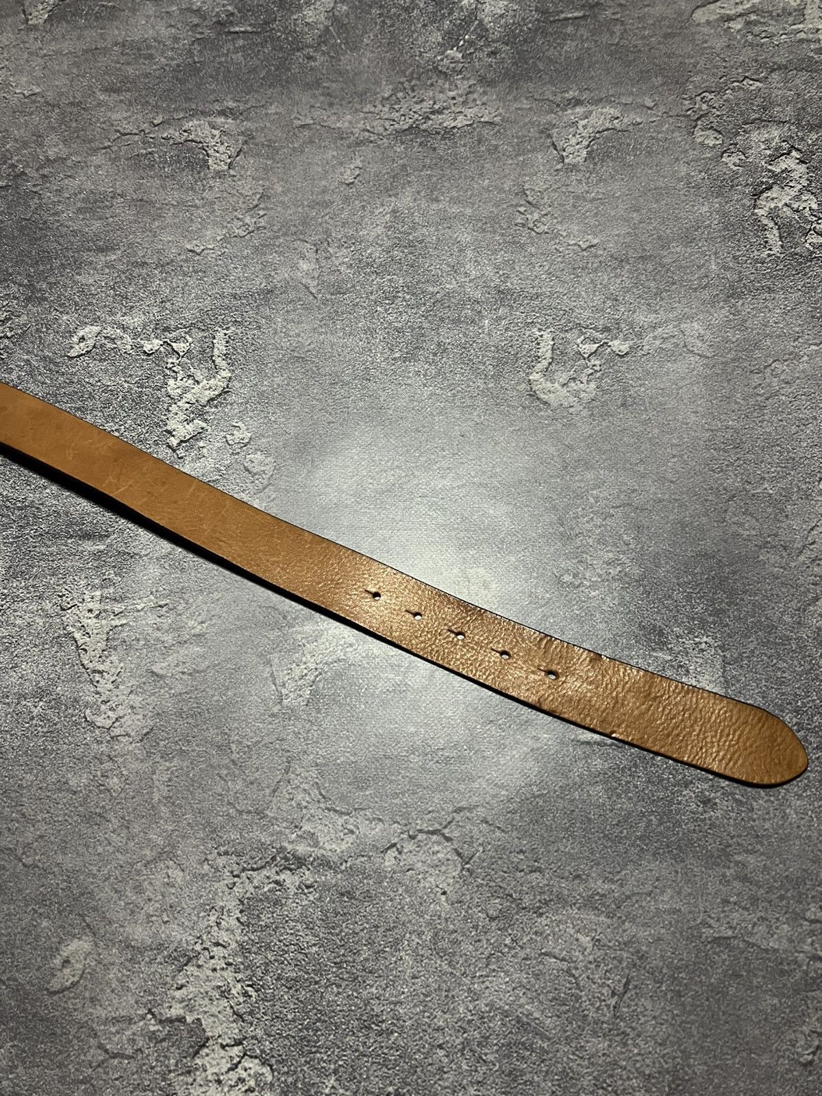 Armani Vintage 90s Armani Jeans Leather Belt Streetwear Size 34 - 4 Thumbnail