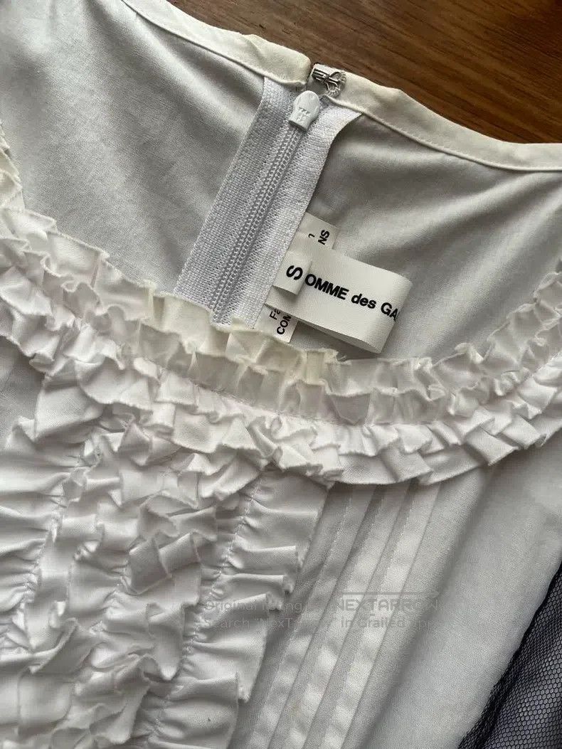 Comme des Garcons Comme Des Garcons White vintage lace design dress Size S / US 4 / IT 40 - 5 Thumbnail