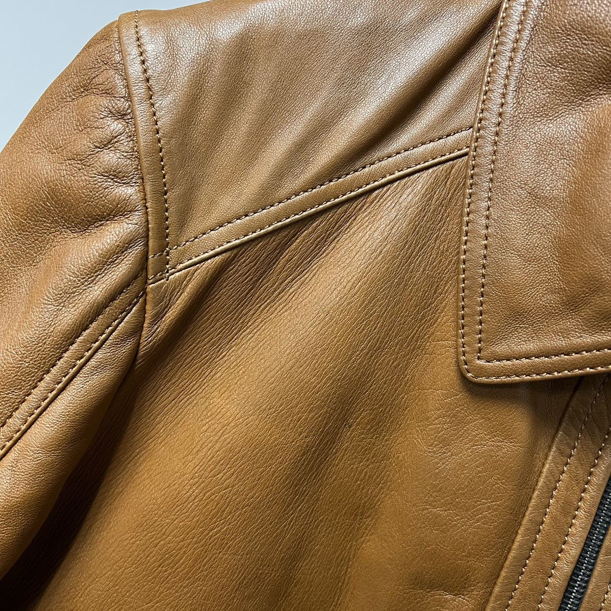 Vintage Leather Jacket Men Infinity Brown Bomber Nappa Leather Size US L / EU 52-54 / 3 - 18 Thumbnail