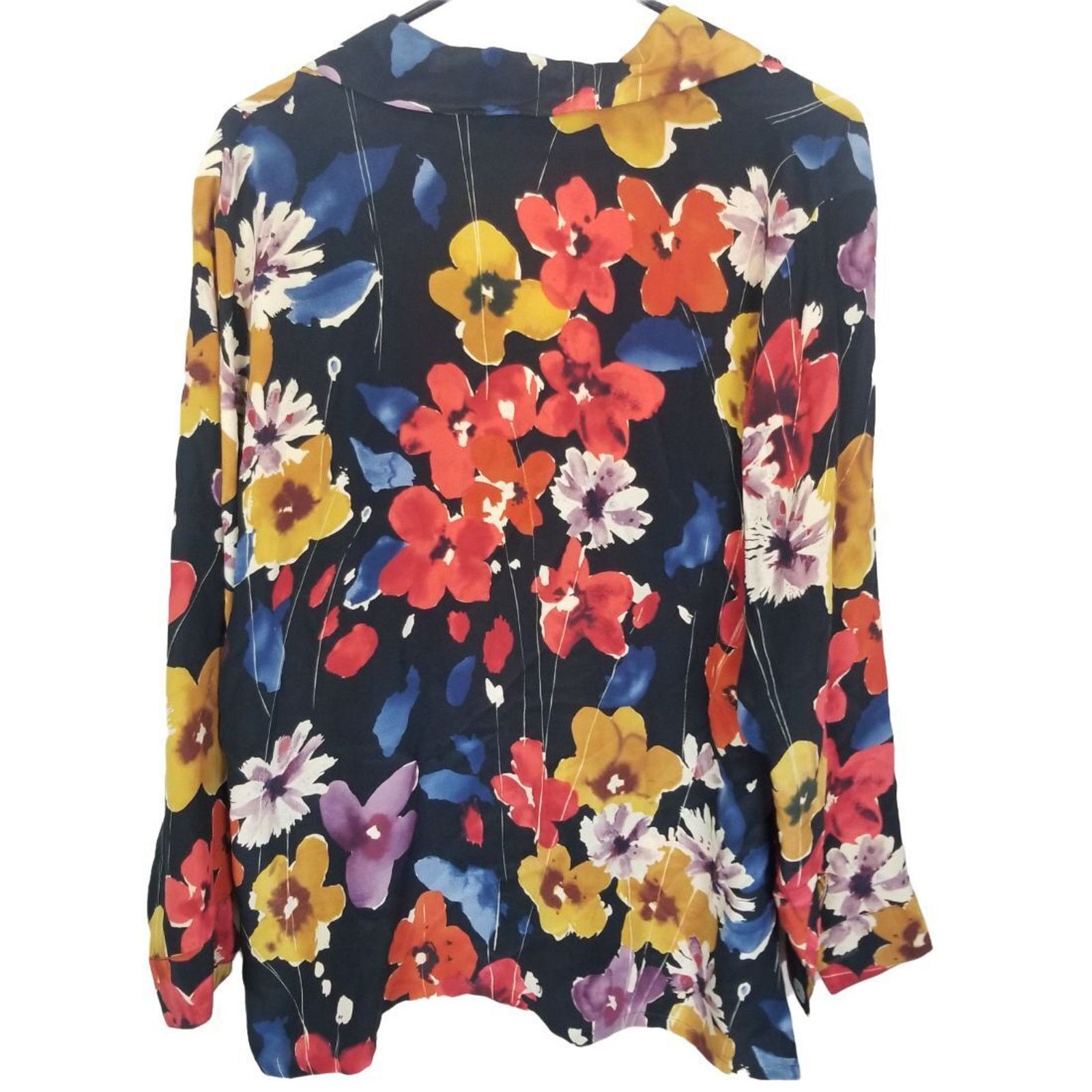 Vintage Vintage David Dart Womens 100% Silk Floral Blouse S Retro Size S / US 4 / IT 40 - 8 Thumbnail