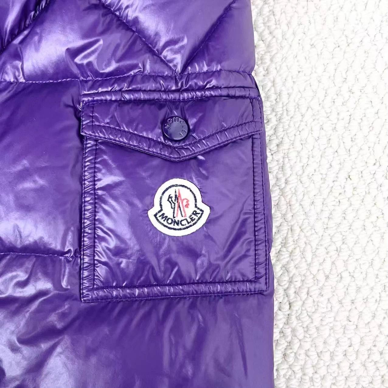 Moncler Moncler ZIN Purple Waterproof Down Jacket Unisex 4 Size XL / US 12-14 / IT 48-50 - 4 Thumbnail