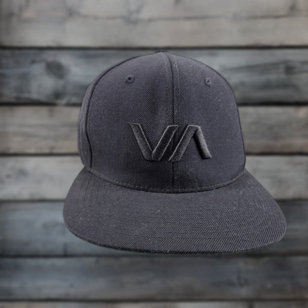 RVCA RVCA Hat Cap Black Snapback Men Adjustable Black Snapback Cap Size ONE SIZE - 1 Thumbnail