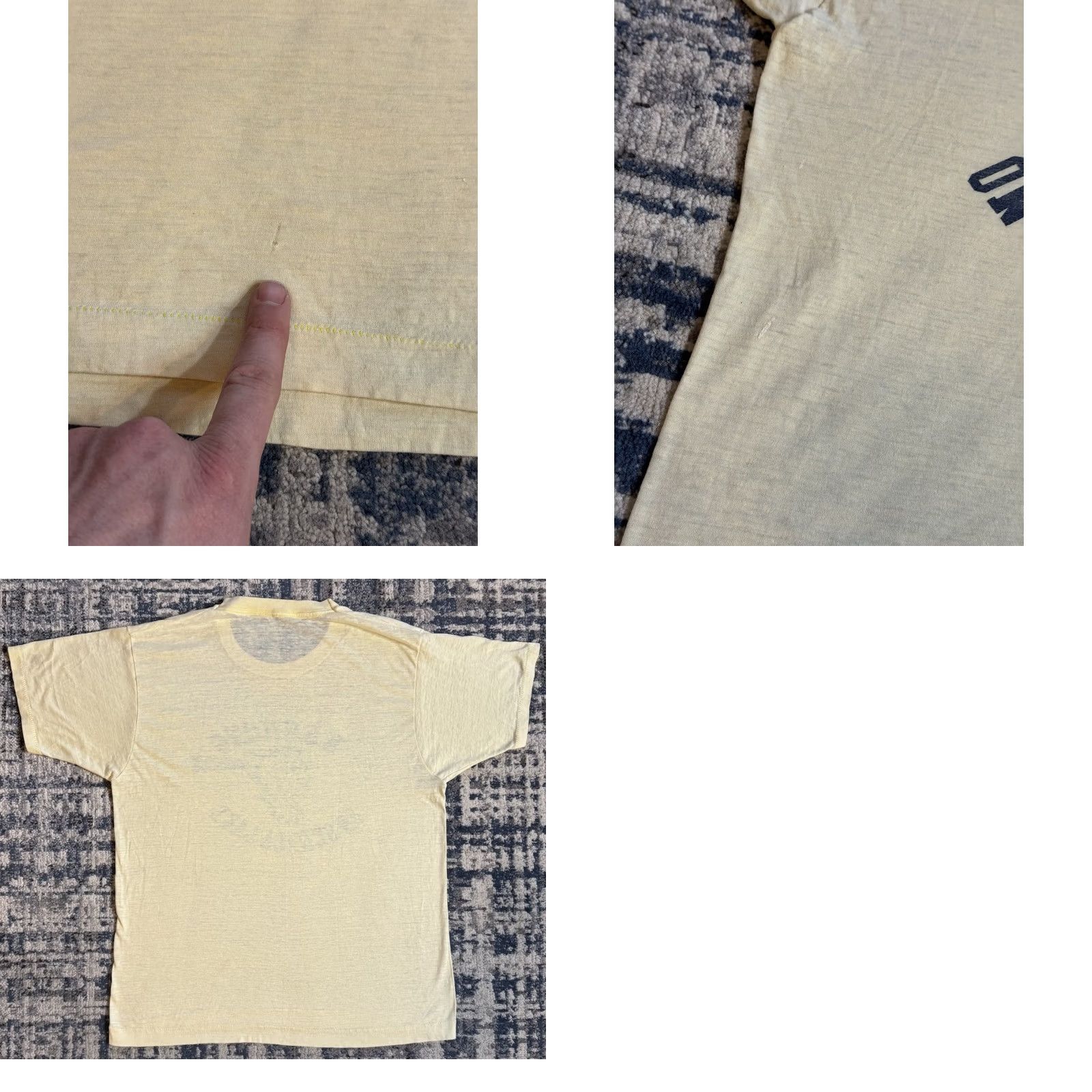 Vintage VINTAGE 70s Kashong T Shirt Yellow L Geneva New York Finger Lakes Mens Size US L / EU 52-54 / 3 - 8 Thumbnail