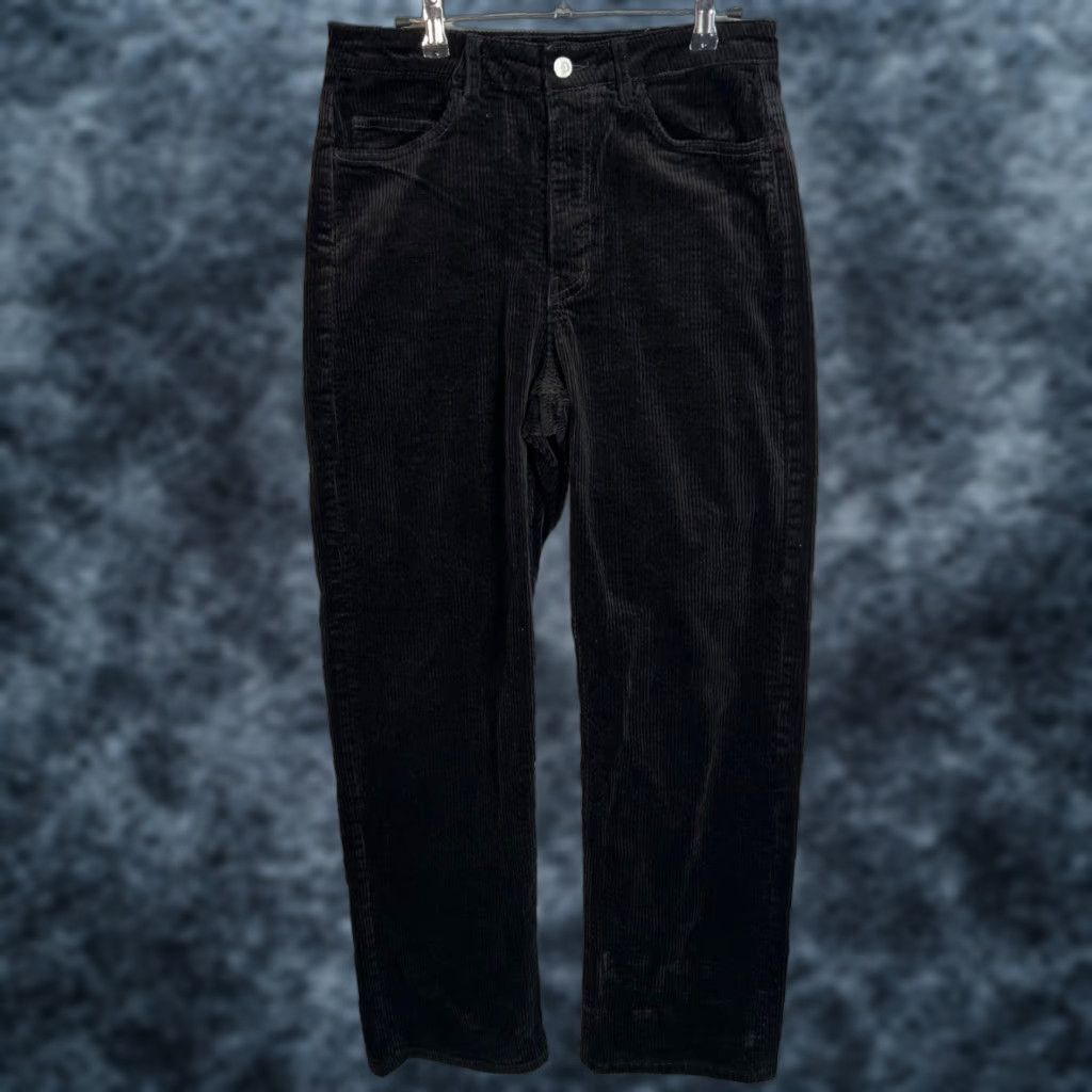 Weekday Weekday Pants Corduroy Trousers Mens Size 42 Black Straight Leg 29 Inseam Casual Chino Modern Fit Mens Size US 42 / EU 58 - 1 Thumbnail