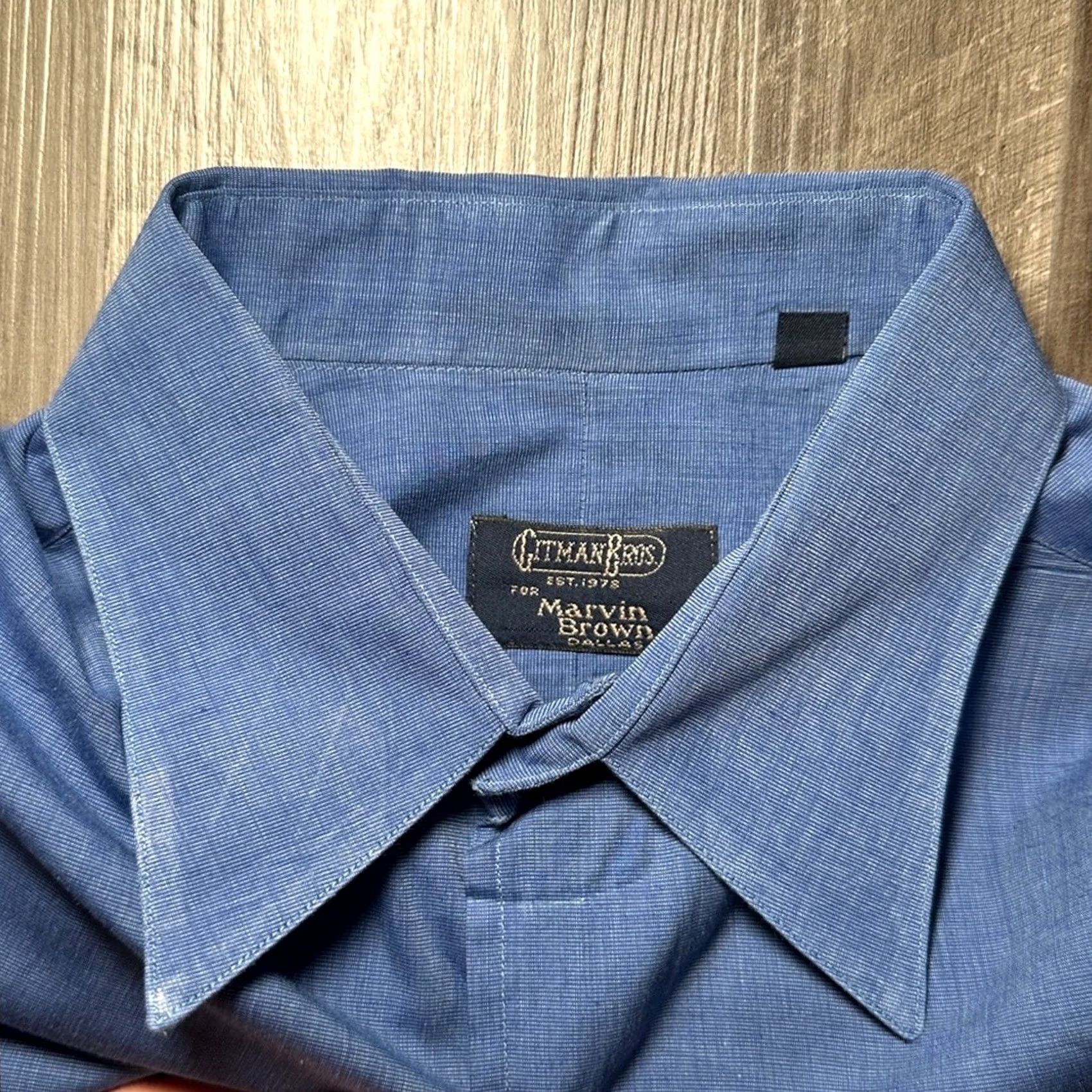 Vintage Gitman Bros Vintage Long Sleeve Button Down 14.5/32 Small Shirt Men Blue 14.5/32 Small Mens Vintage 90s? Size US S / EU 44-46 / 1 - 5 Thumbnail