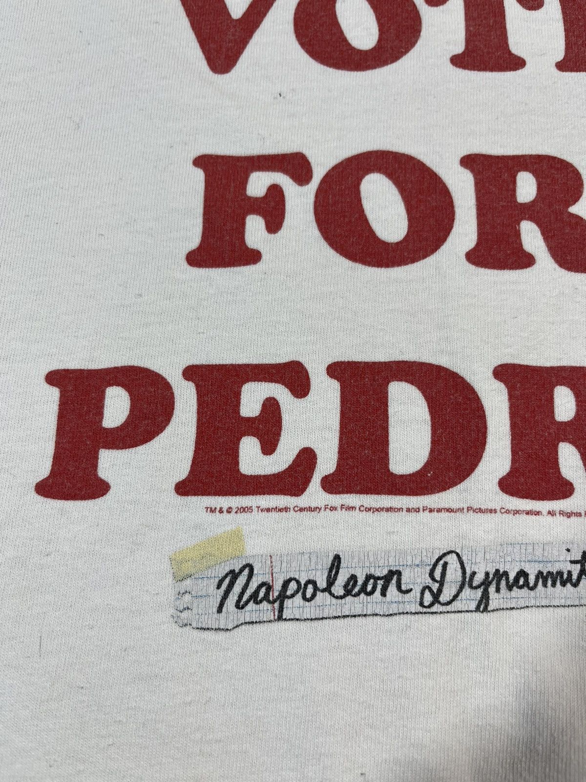 Vintage Vintage 2005s Napoleon Dynamite Vote For Pedro T Shirt Movie Size US L / EU 52-54 / 3 - 3 Thumbnail