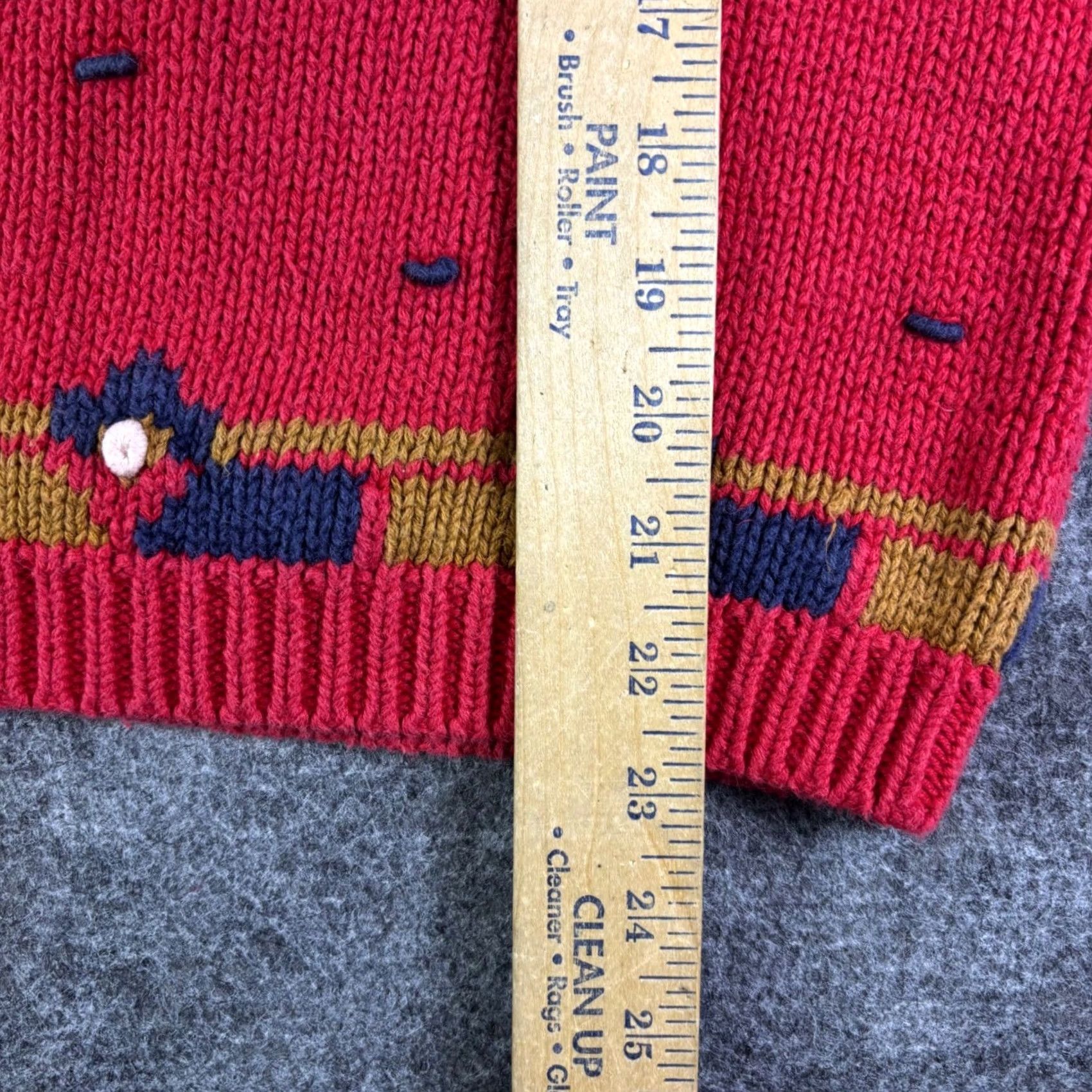 Vintage VINTAGE Segue Sweater Paisley Red Knit Crewneck 90s Pullover S Women Size S / US 4 / IT 40 - 5 Thumbnail