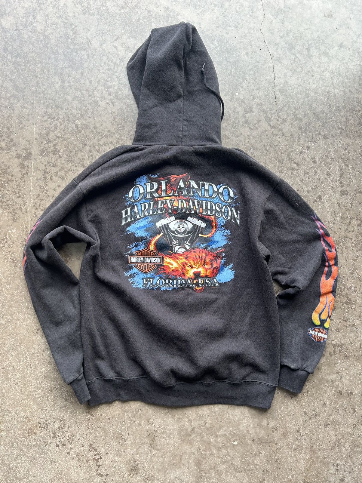 Harley Davidson × Vintage *FINAL DROP* Y2K Zip Up Harley Hoodie Size US S / EU 44-46 / 1 - 6 Thumbnail