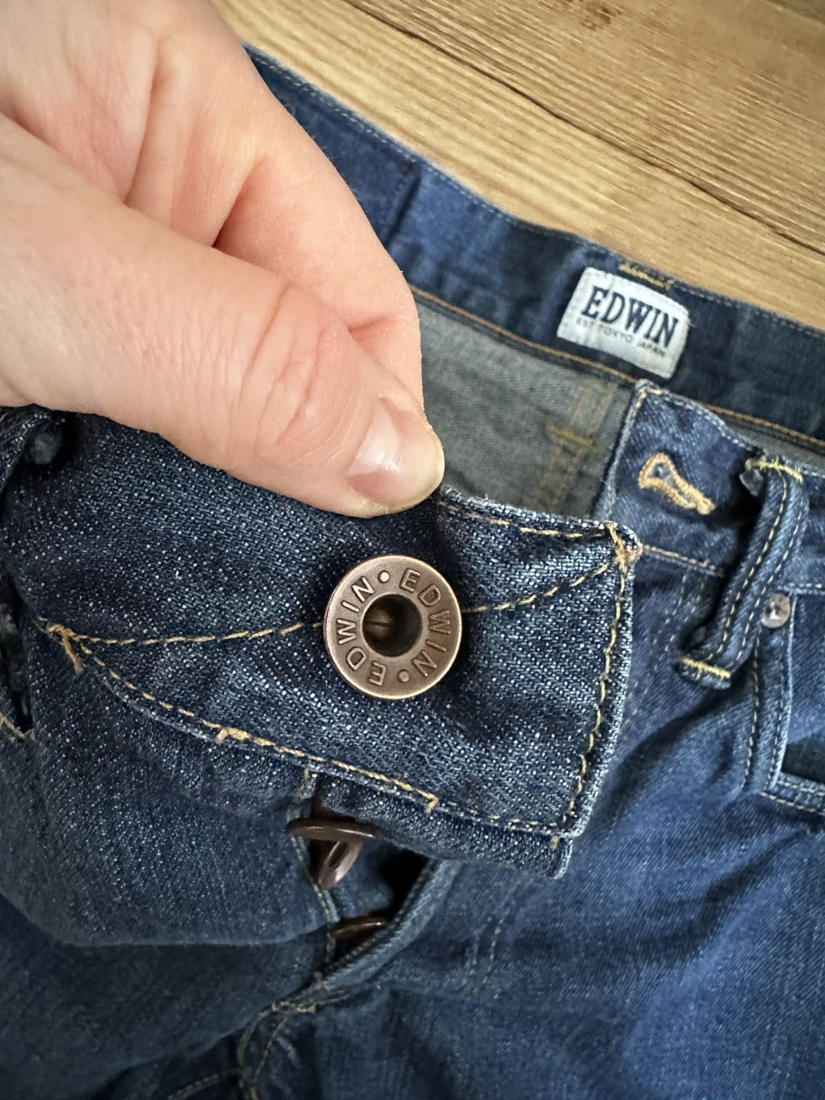 Edwin × Japanese Brand Edwin ED-55 Relaxed Jeans – 30x32 EST Tokyo Japan Size US 30 / EU 46 - 8 Thumbnail