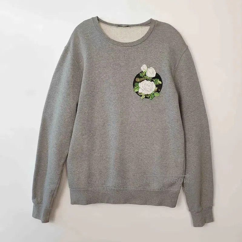 Dior Dior Gray Cotton Men's Sweatshirt . Size US S / EU 44-46 / 1 - 1 Thumbnail