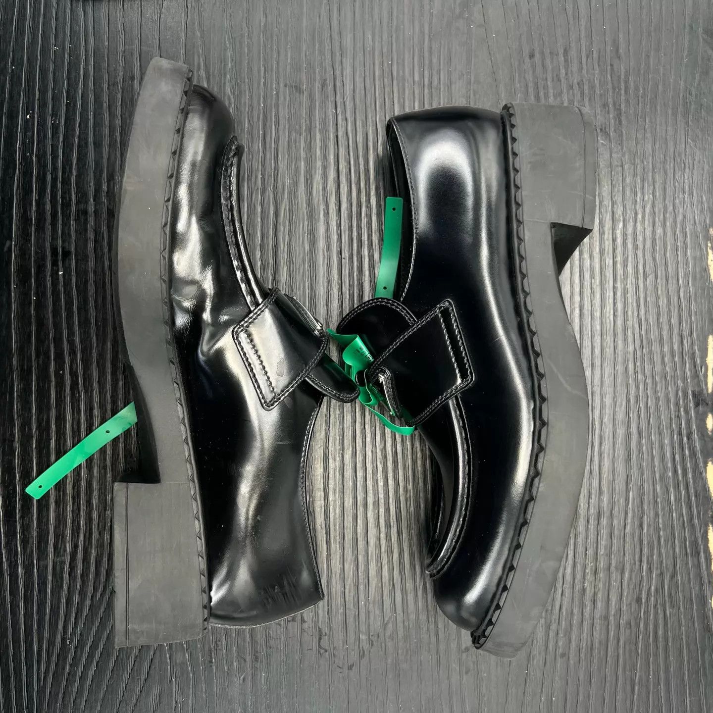 Prada PRADA Chocolate Loafer Black Near New Worn 2x Size US 8.5 / IT 38.5 - 8 Thumbnail