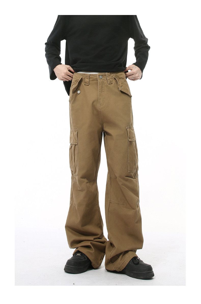 Japanese Brand × Jean American heavy retro straight loose casual cargo jeans Size US 34 / EU 50 - 1 Thumbnail