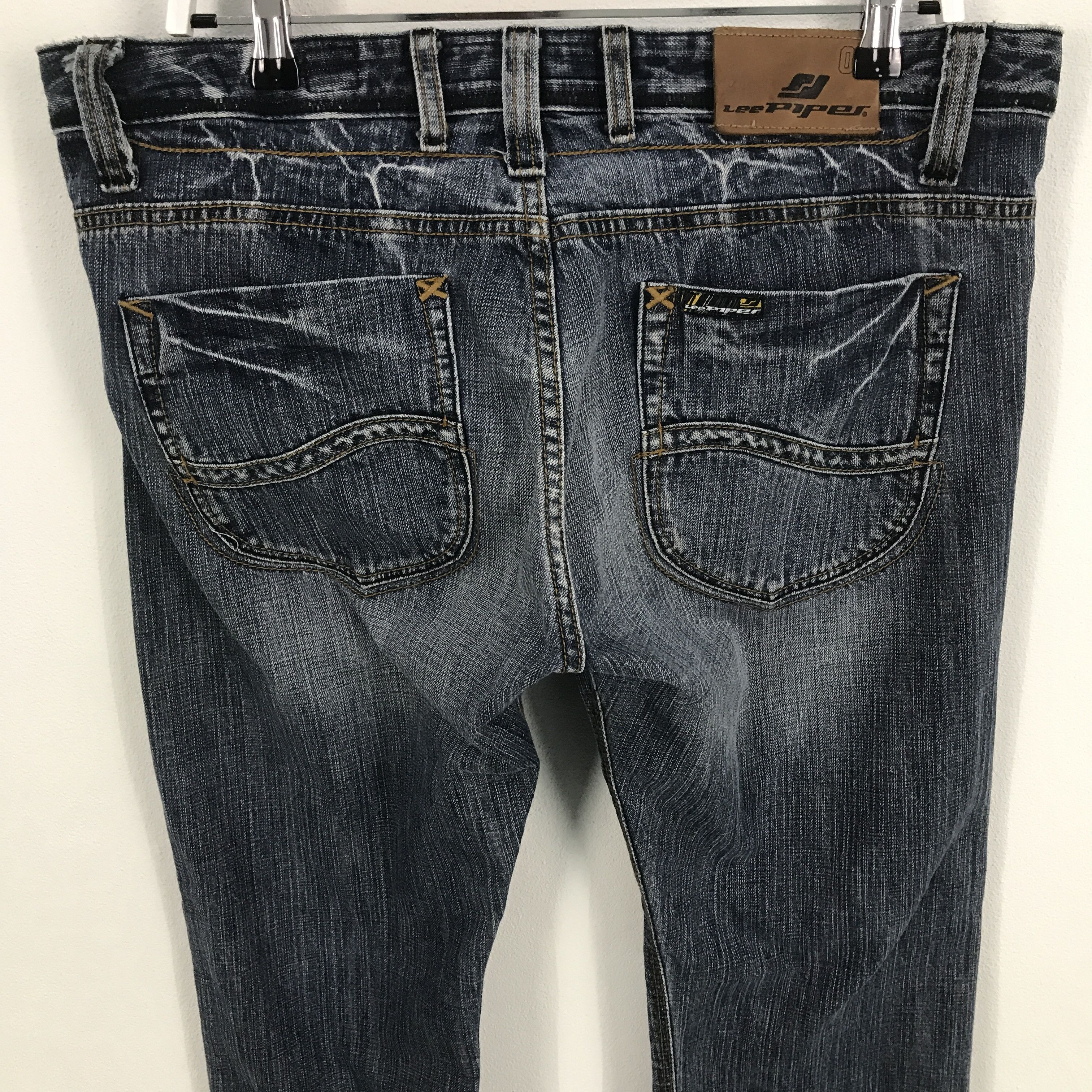 Lee Rare Lee piper distressed denim jeans pants Size US 34 / EU 50 - 6 Thumbnail