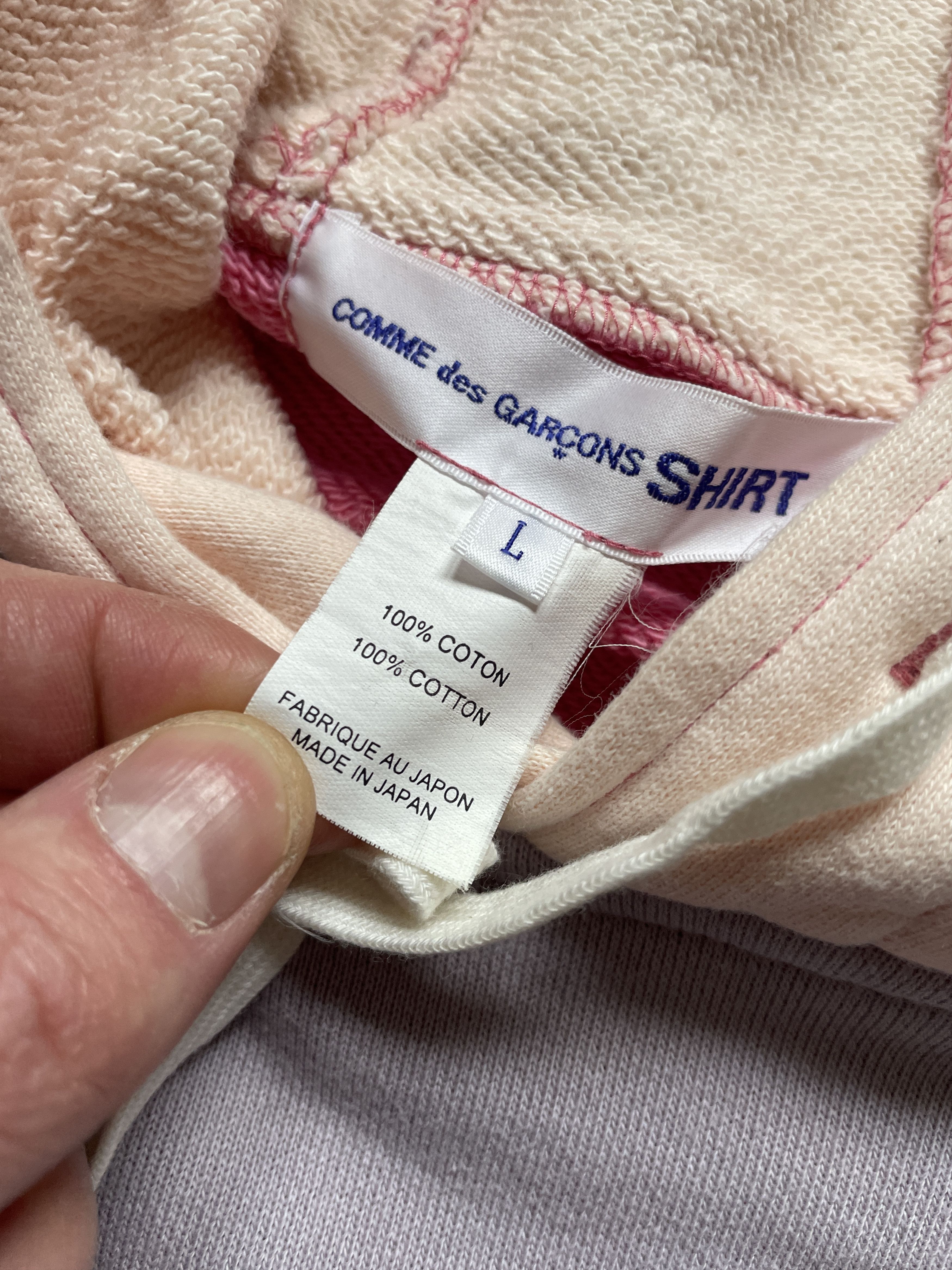 Comme des Garcons CDG COMME DES GARCONS SHIRT COLOR BLOCK LOGO HOODIE Size US L / EU 52-54 / 3 - 6 Thumbnail