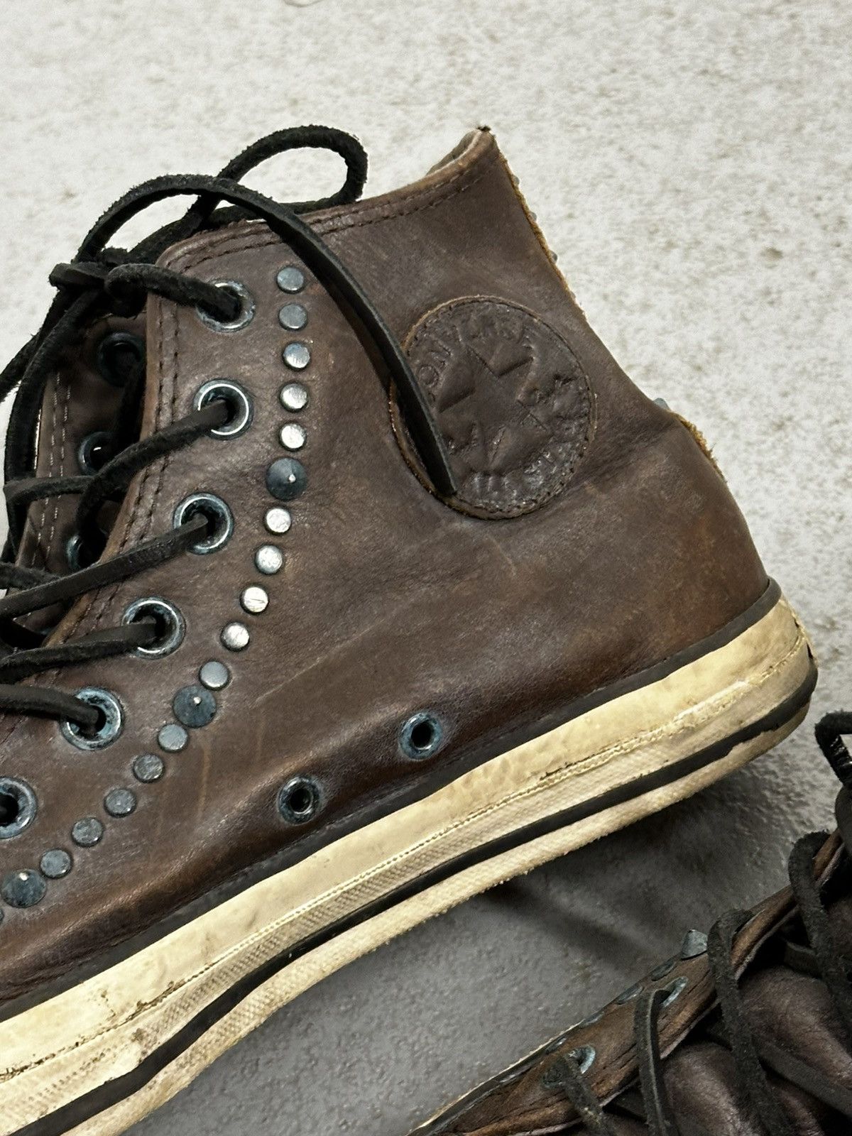 Converse × John Varvatos John Varvatos x Converse Studded Leather Sneakers Size US 9.5 / EU 42-43 - 8 Thumbnail