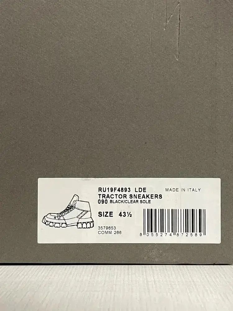 Rick Owens Sz 43.5 Rick Owens Leather Heavy Bottom Boots-2507 Size US 10.5 / EU 43-44 - 6 Thumbnail