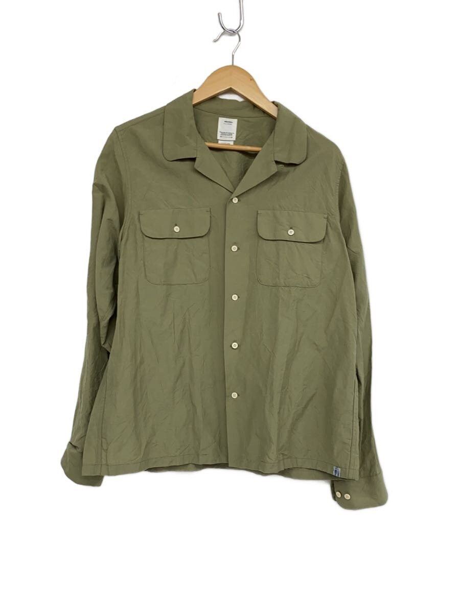 Visvim Green Linen Boomer Shirt Size US L / EU 52-54 / 3 - 1 Thumbnail