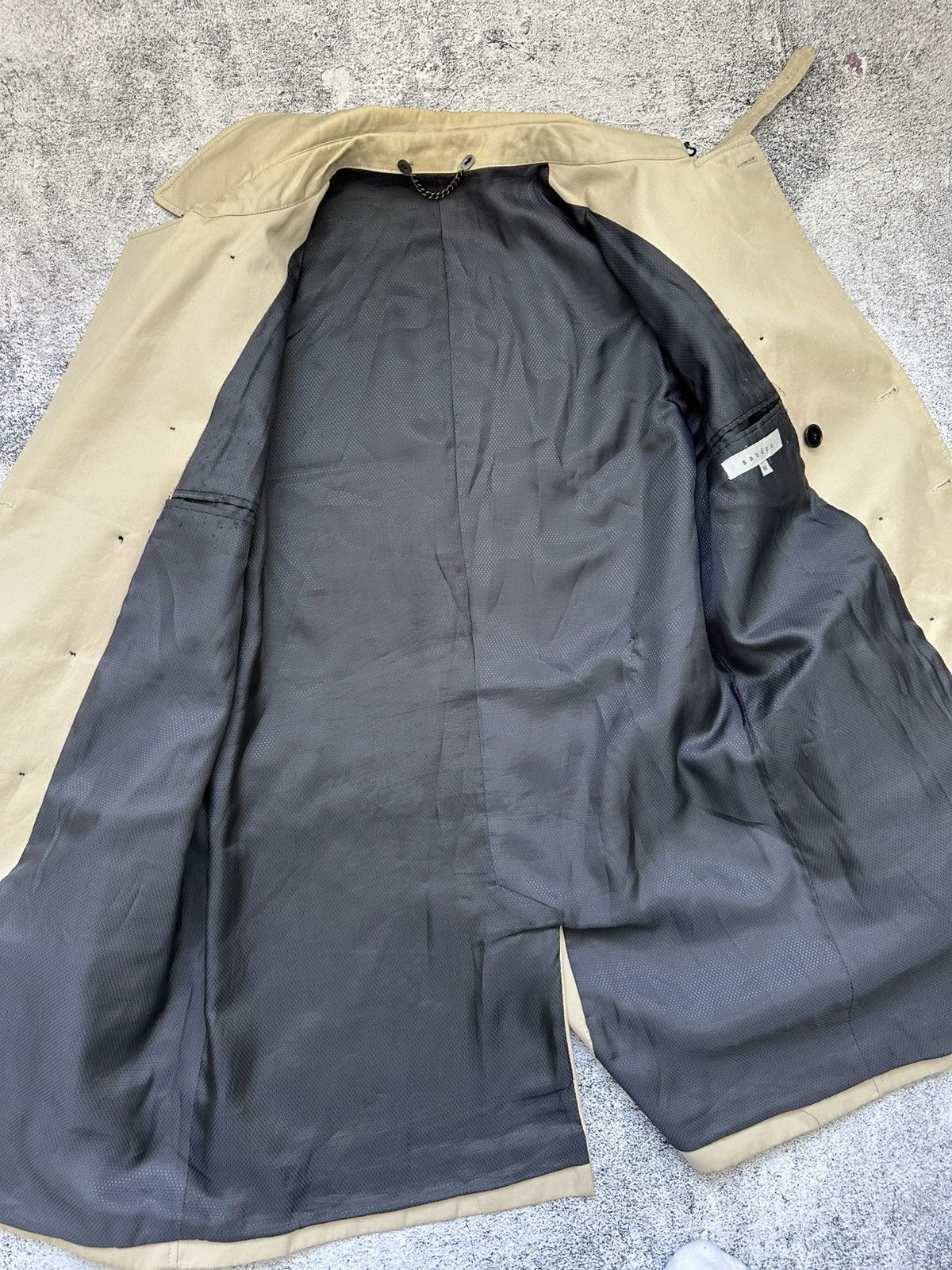 Sandro Vintage Sandro Trench Coat M Size Fit Size US M / EU 48-50 / 2 - 11 Thumbnail