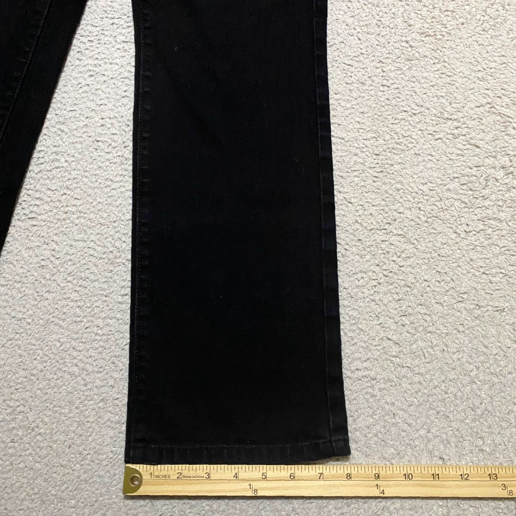 Levi's Levi's 505 Jeans Black Denim Dark Wash Mid Rise Womens 10 Regular Straight Pocket 5-Pocket Design Size 32" / US 10 / IT 46 - 5 Thumbnail