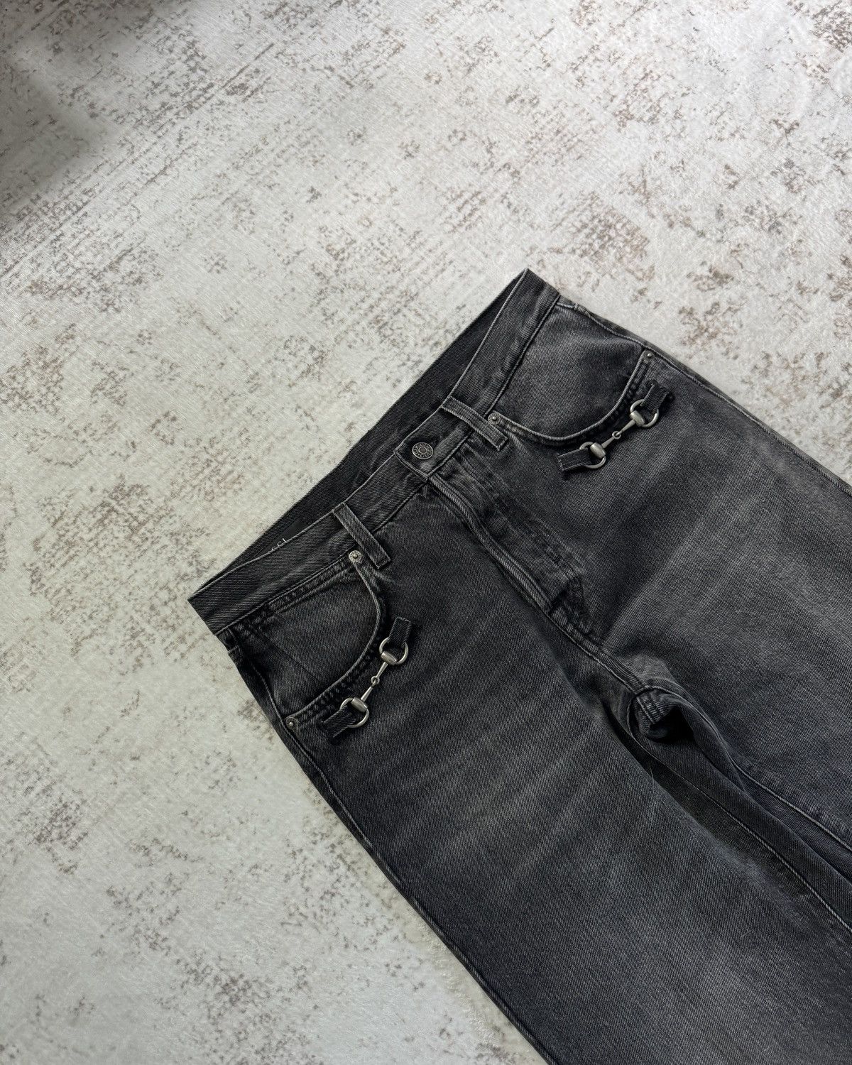 Gucci gucci by demna grey horsebit jeans Size US 30 / EU 46 - 2 Thumbnail