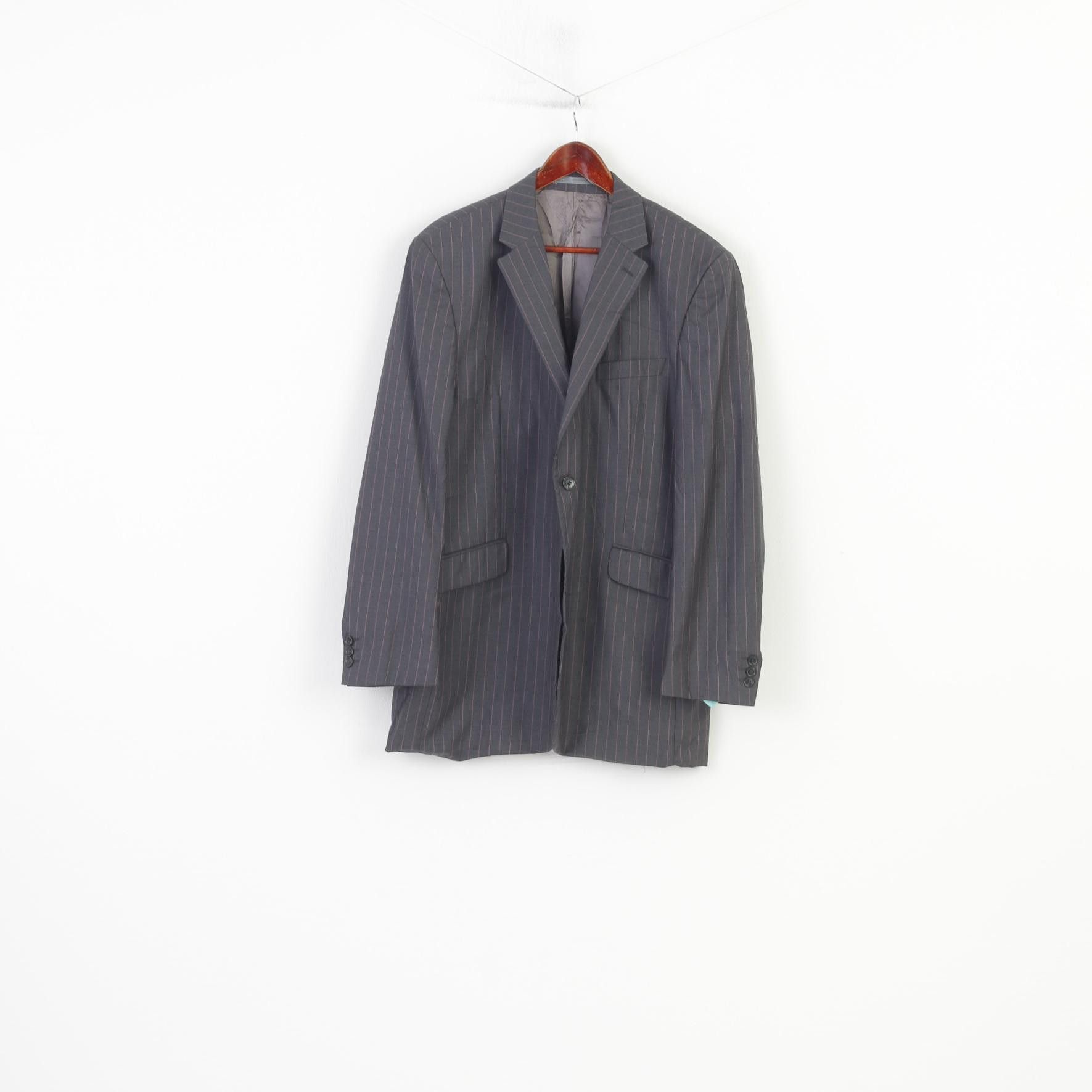 Jeff Banks Stvdio Jeff Banks Men 44 54 Blazer Grey 10805 Size 44R - 1 Thumbnail