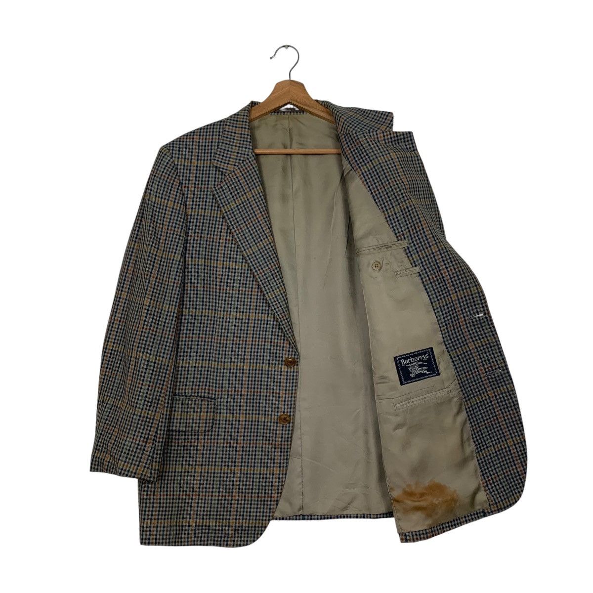 Burberry Vintage 90's BURBERRYS Checked Suit Jacket Blazer #2730-C123 Size US M / EU 48-50 / 2 - 8 Thumbnail