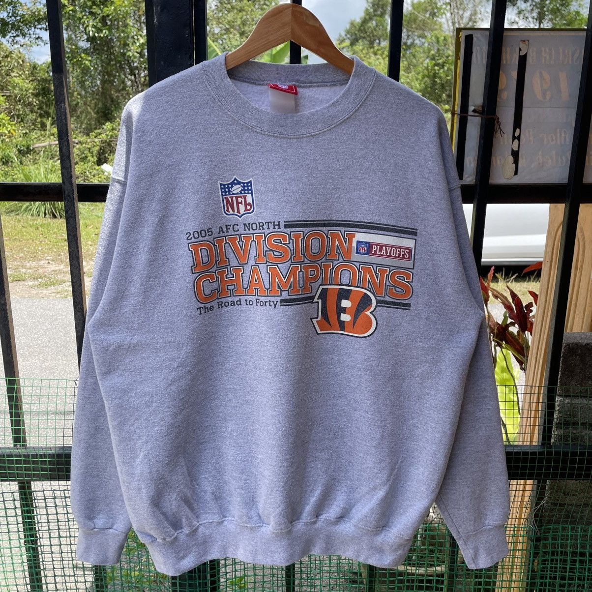 NFL 🔥Vintage 2005 NFL Afc North Star Crewneck Sweatshirts Size US L / EU 52-54 / 3 - 5 Thumbnail