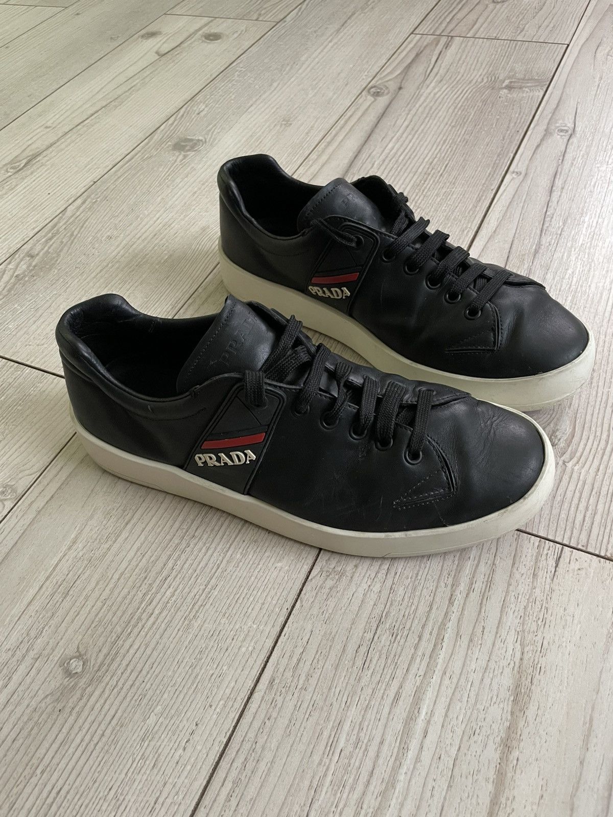 Prada Prada Leather Sneaker Shoes Size US 8 / EU 41 - 2 Thumbnail