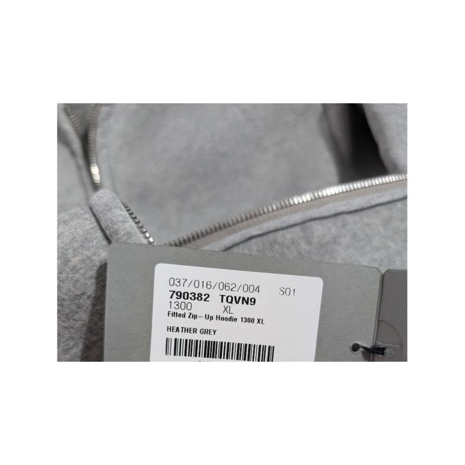 Balenciaga o1rshd1 Fitted Zip Up Hoodie in Heather Grey Size US XL / EU 56 / 4 - 23 Thumbnail