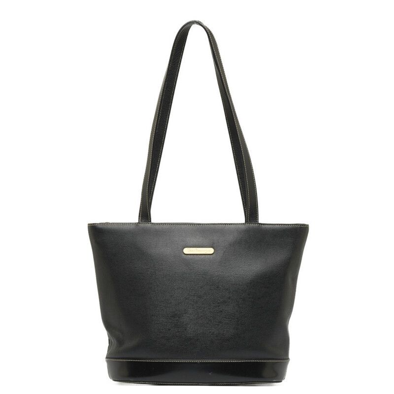 image of Burberry Leather Tote Bag in Black, Women's