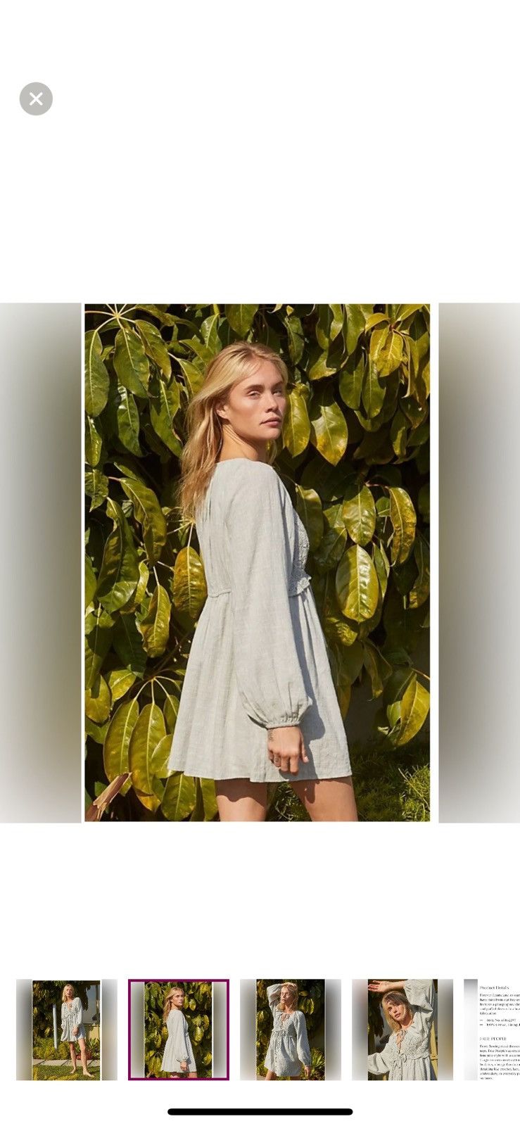 Free People Free people summer strutting mini dress Size XS / US 0-2 / IT 36-38 - 2 Thumbnail